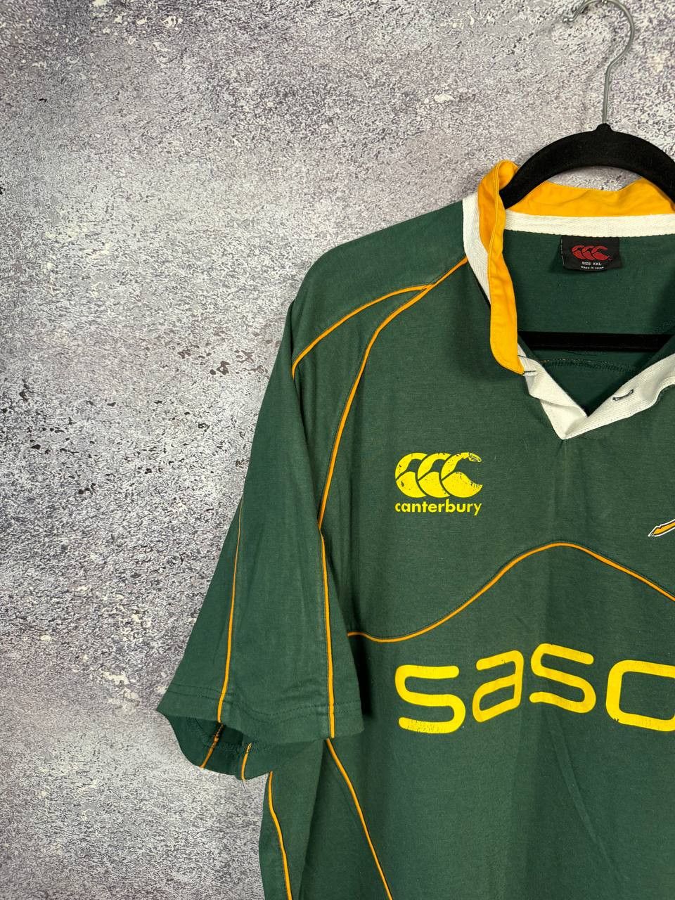 Canterbury of New Zealand South Africa Canterbury Home Rugby Jersey 2007 Union Sasol Size US XXL / EU 58 / 5 - 5 Thumbnail