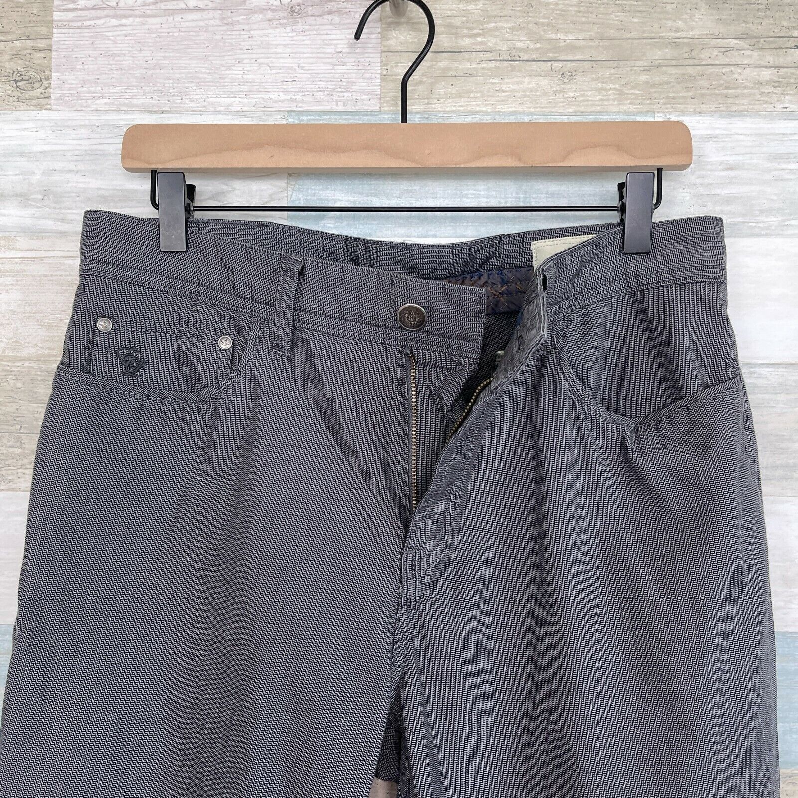 English Laundry English Laundry Walker Pants Gray Patterned 5 Pocket Slim 32 Size US 32 / EU 48 - 3 Thumbnail