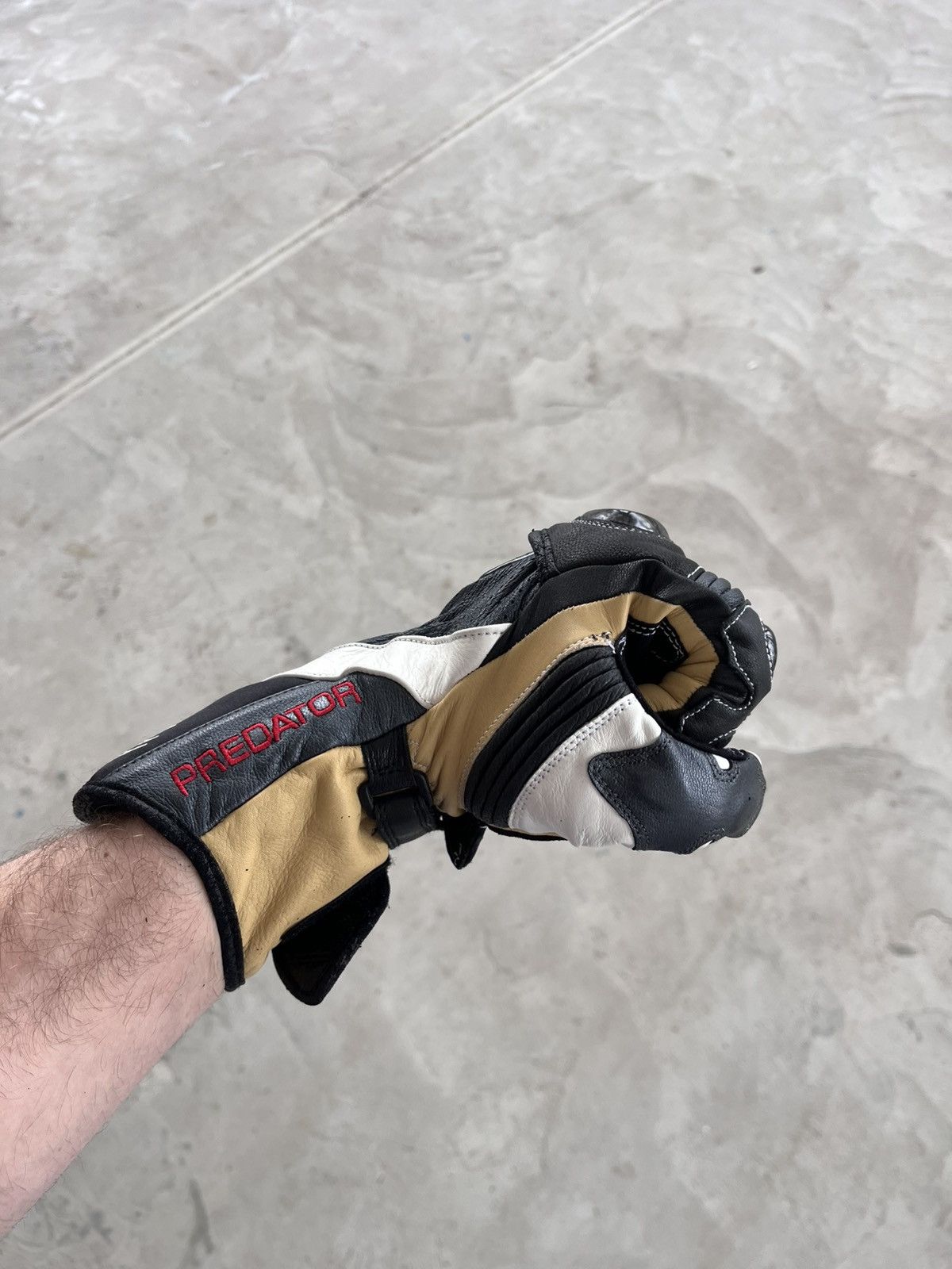 Other Vintage Spada Leather Motorcycle Gloves Carbon Inserts Y2K Size ONE SIZE - 4 Thumbnail