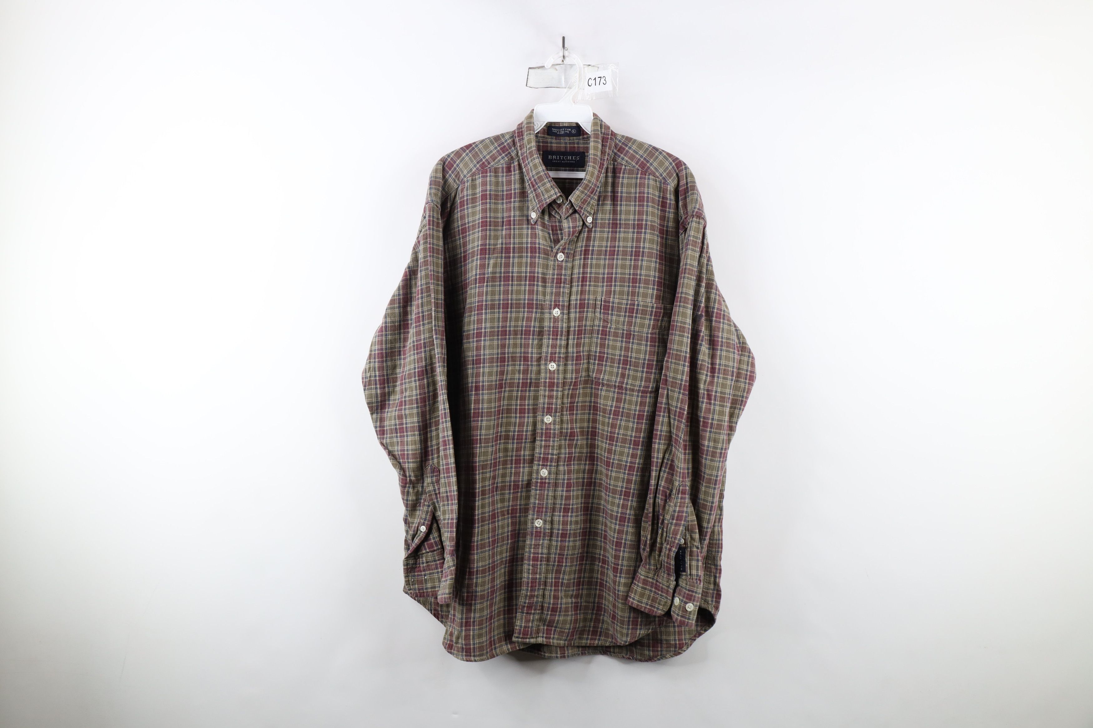 Vintage Vintage 90s Streetwear Collared Button Down Shirt Plaid Size US XL / EU 56 / 4 - 1 Thumbnail