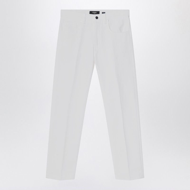 Fendi Fendi White Straight Jeans Size US 31 - 1 Thumbnail