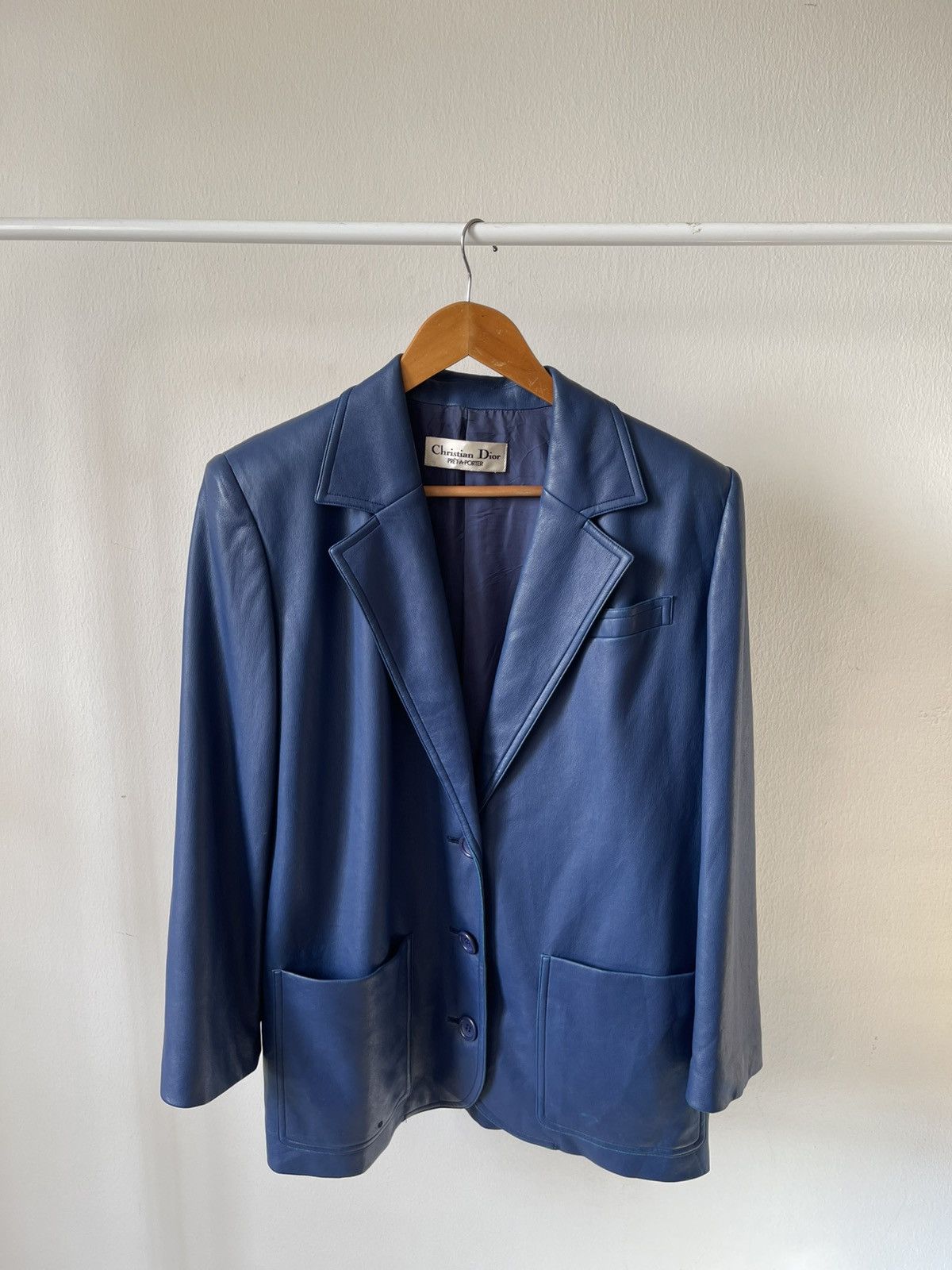 Dior Vintage Christain Dior Pret a Porter Leather Jacket Size US L / EU 52-54 / 3 - 3 Thumbnail