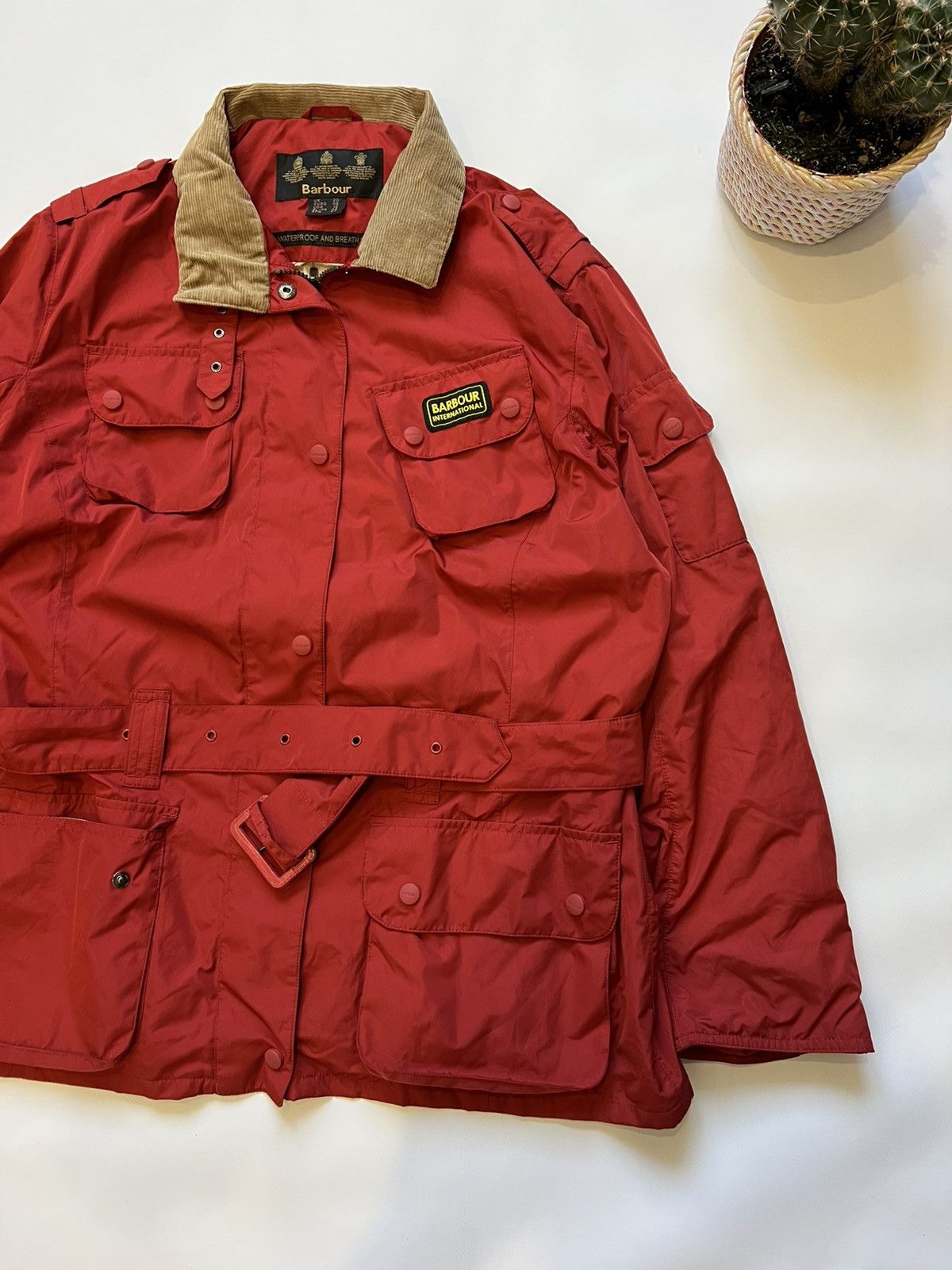 Barbour Barbour Red Multipocket Jacket Womens International Size XXL / US 16-18 / IT 52-54 - 2 Thumbnail
