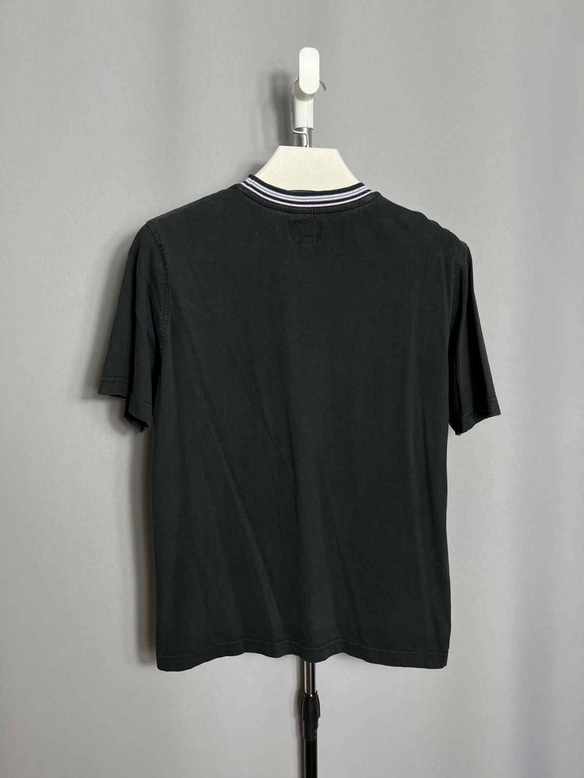 Stussy Vintage Stussy Mens t-shirt black cotton y2k neck striped Size US S / EU 44-46 / 1 - 9 Thumbnail