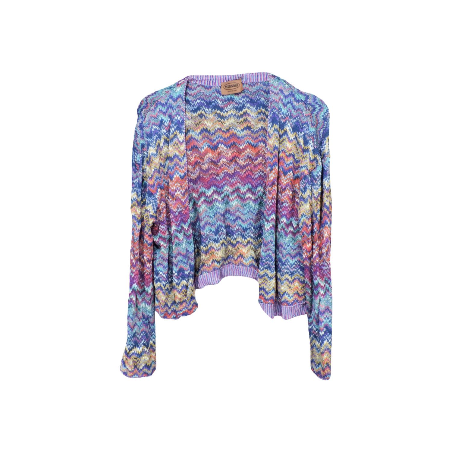 MISSONI ZIG-ZAG KNIT CARDIGAN SWEATER