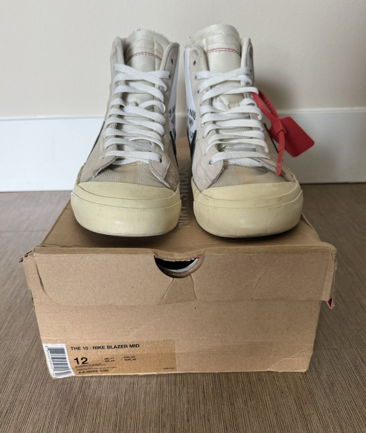 Nike off white blazer box clearance