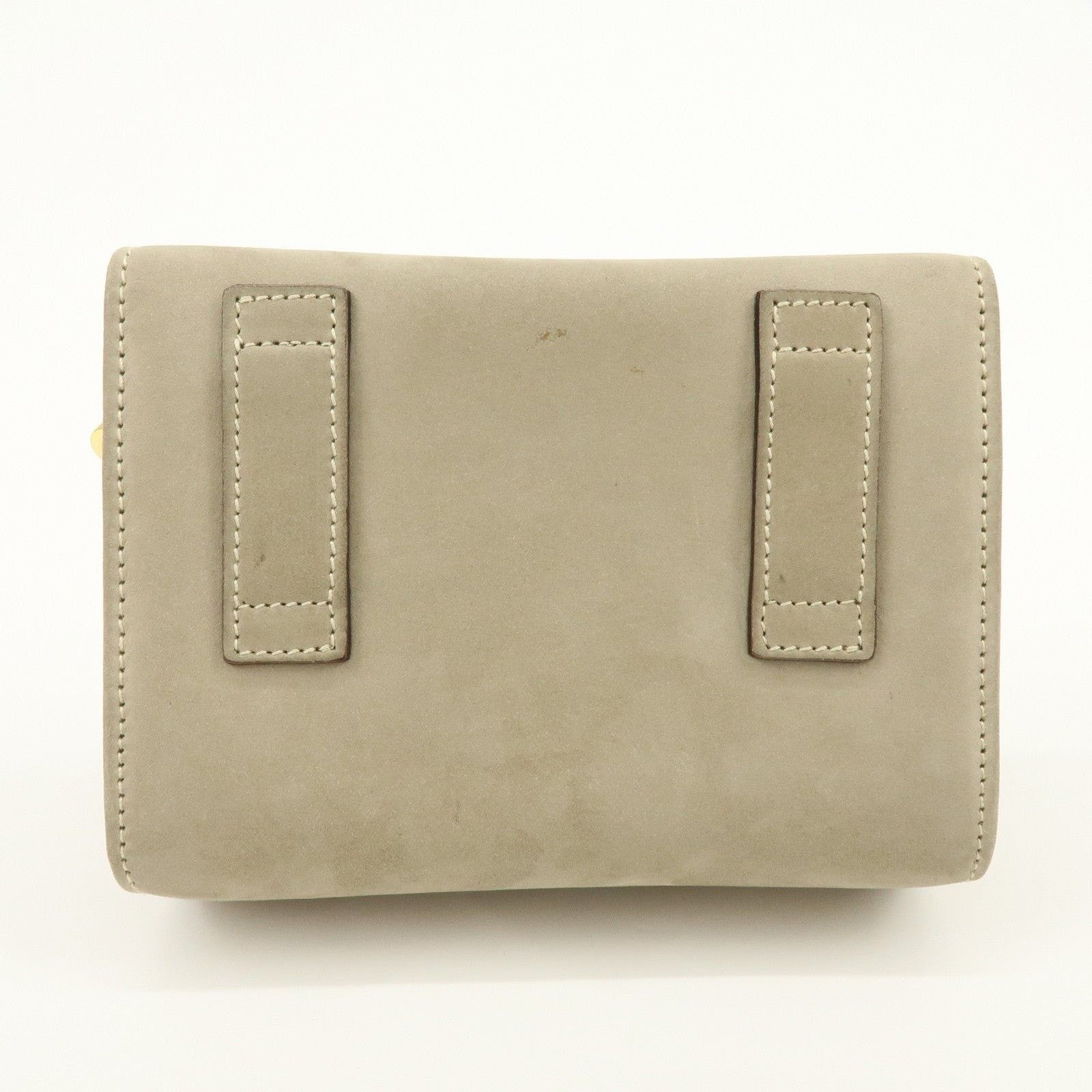 Salvatore Ferragamo Ferragamo Vara Suede Flap Bag Beige Size ONE SIZE - 2 Thumbnail