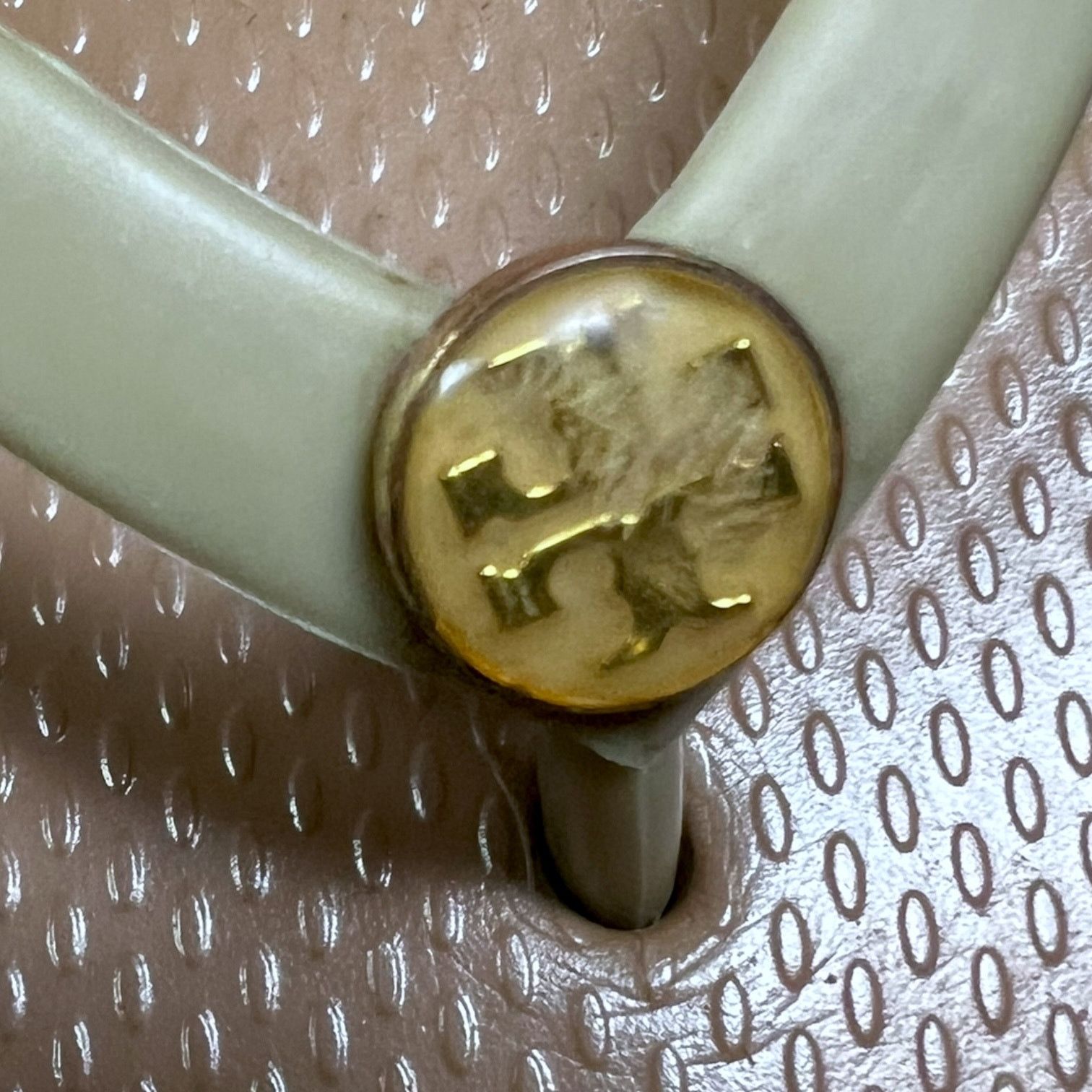 Tory Burch Women's Tory Burch Monogram Brown Flip-Flops - Size 5.5/6 Size US 5.5 / IT 35.5 - 5 Thumbnail