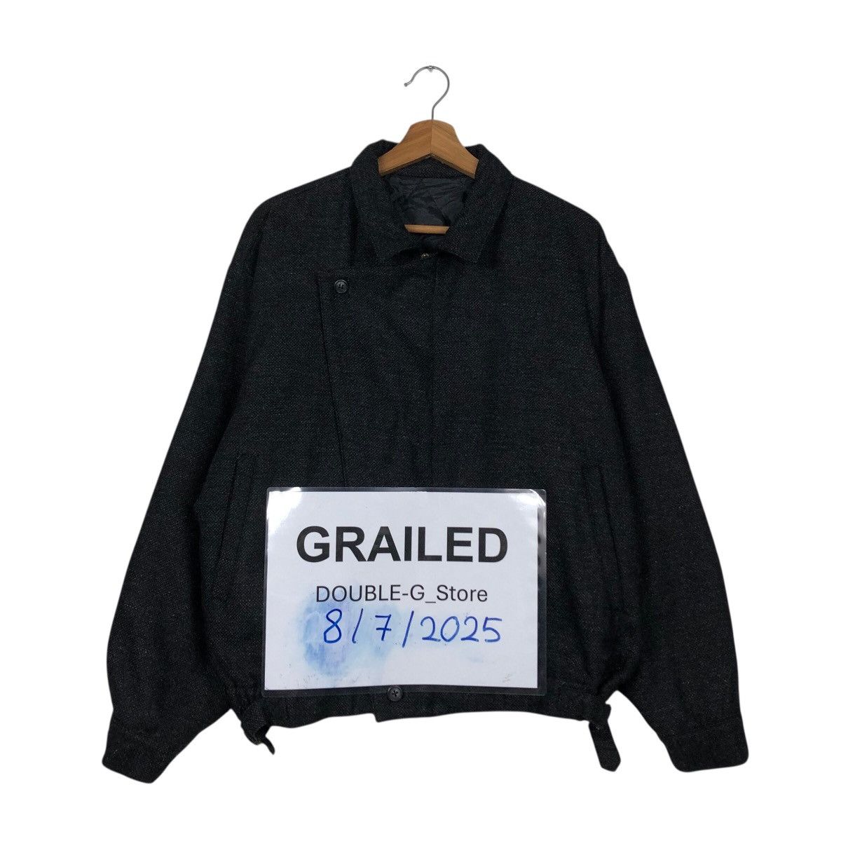 Japanese Brand 📌Vintage Wool Bomber Jacket Unbranded Issey Miyake Size US M / EU 48-50 / 2 - 1 Thumbnail
