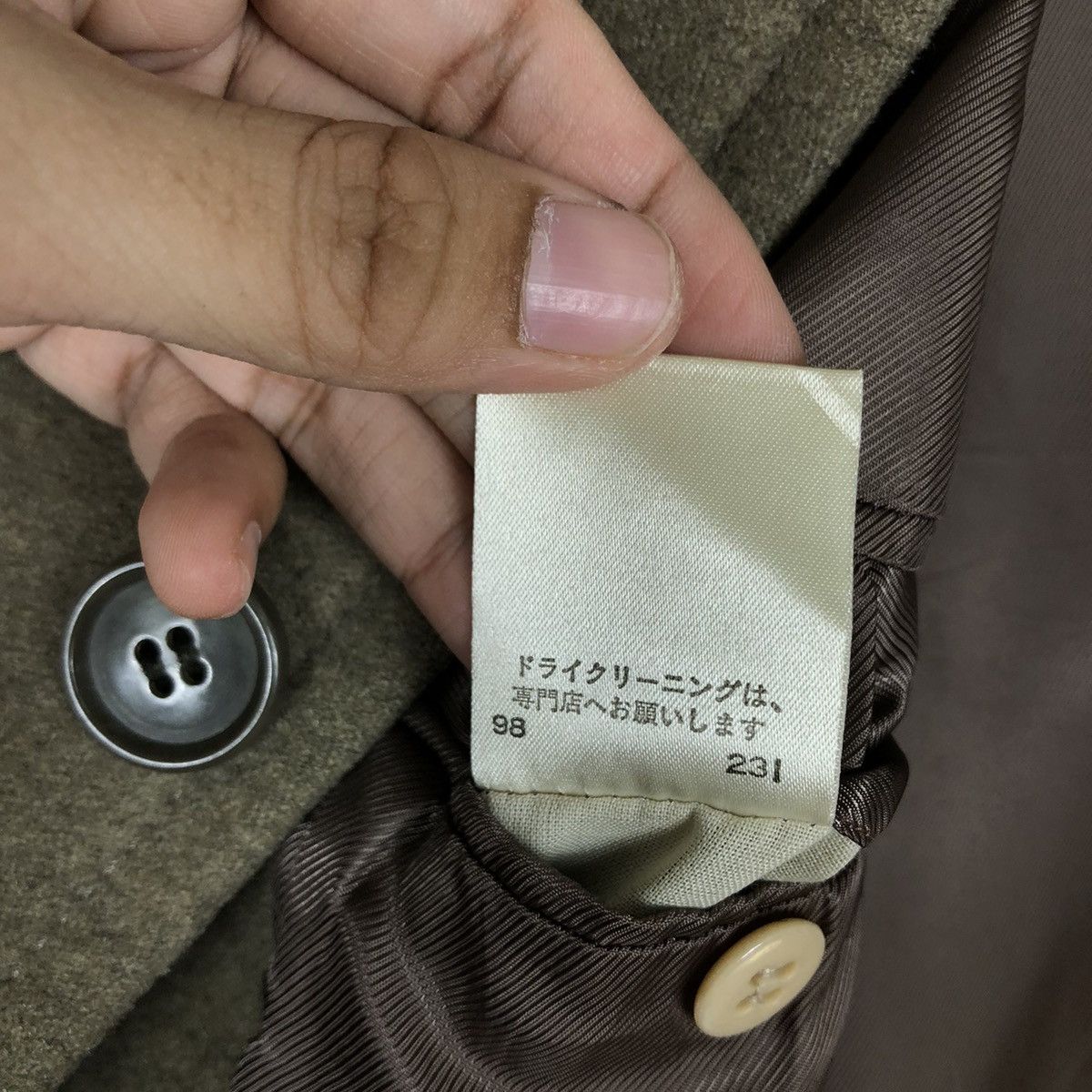 Comme Ca Ism 🔥Rich Brown - Fly Coat Herringbone Wool Jacket Issey Miyake Size US M / EU 48-50 / 2 - 15 Thumbnail
