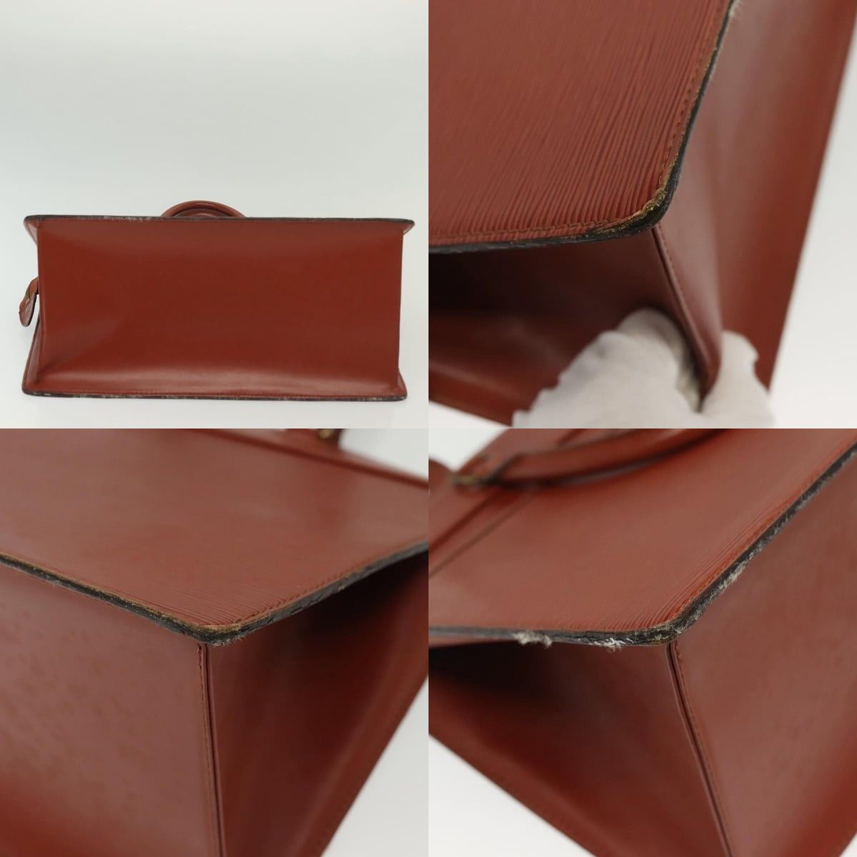 Louis Vuitton LOUIS VUITTON Epi Riviera Hand Bag Brown M48183 Size ONE SIZE - 10 Thumbnail
