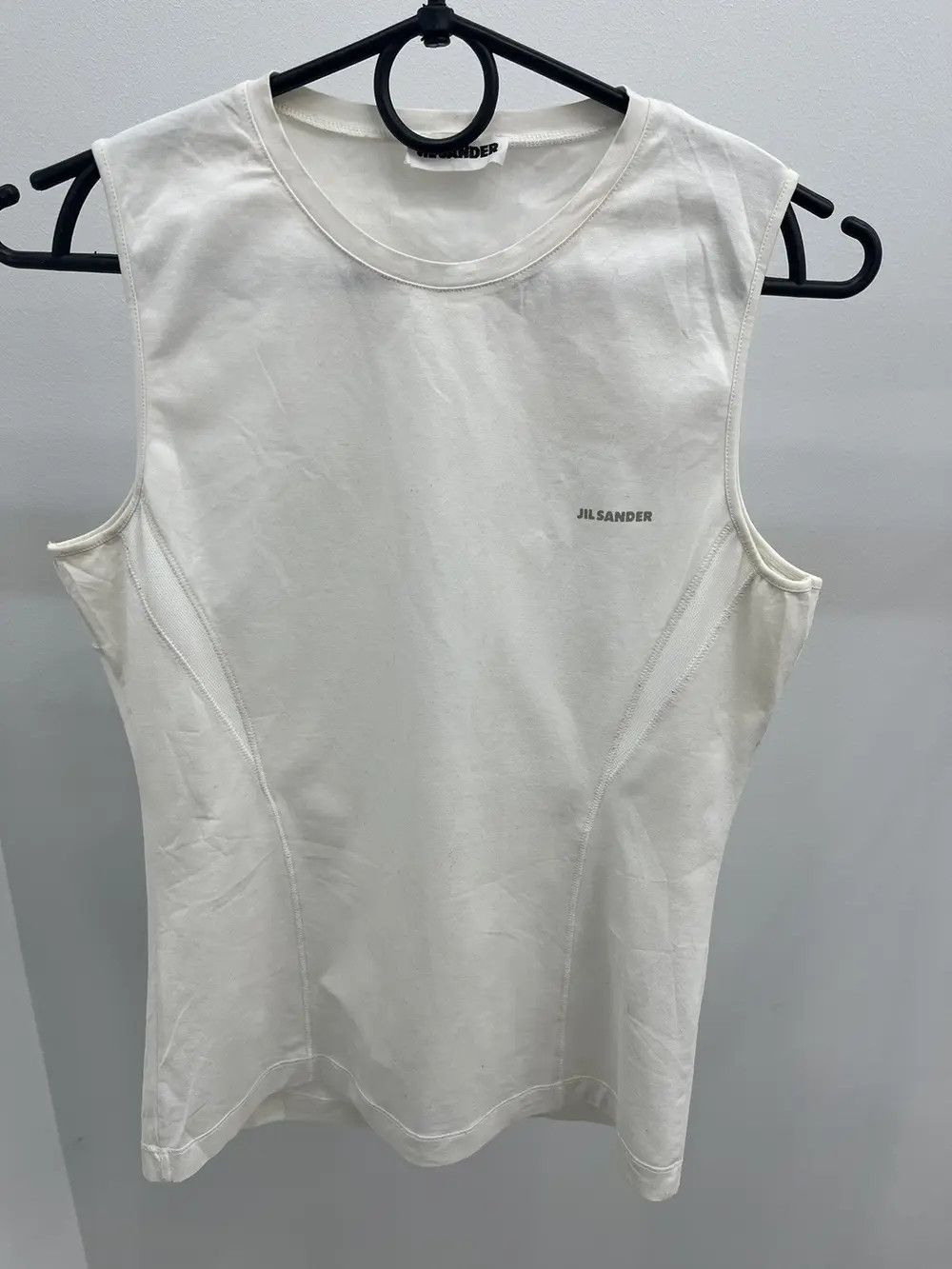 Jil Sander by Raf Simons Graphic Logo Sleeveless Tank Top