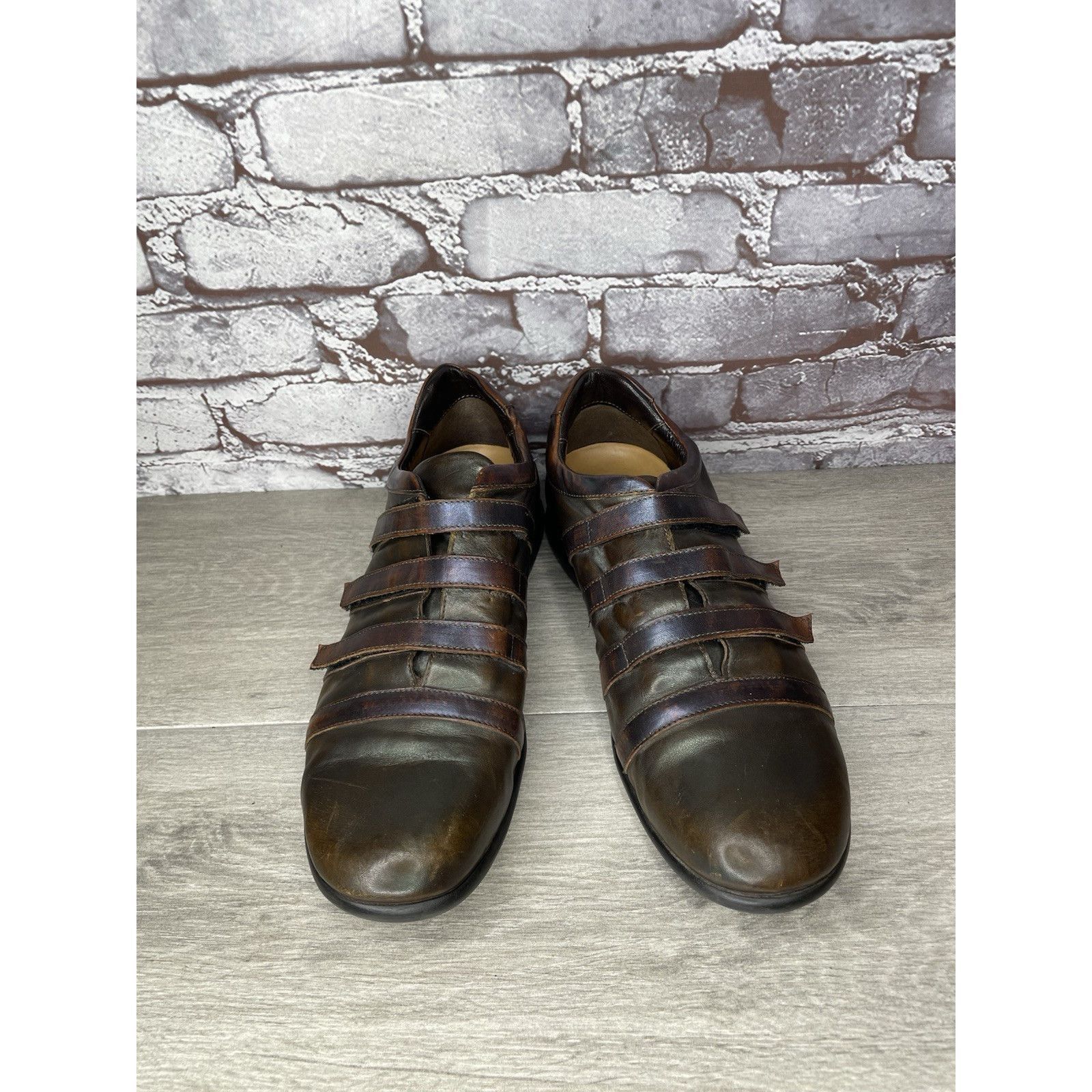 VERRI Bruno Verri Brown Leather Metallic Fashion Shoes Sneakers Me Size US 9 / EU 42 - 11 Thumbnail
