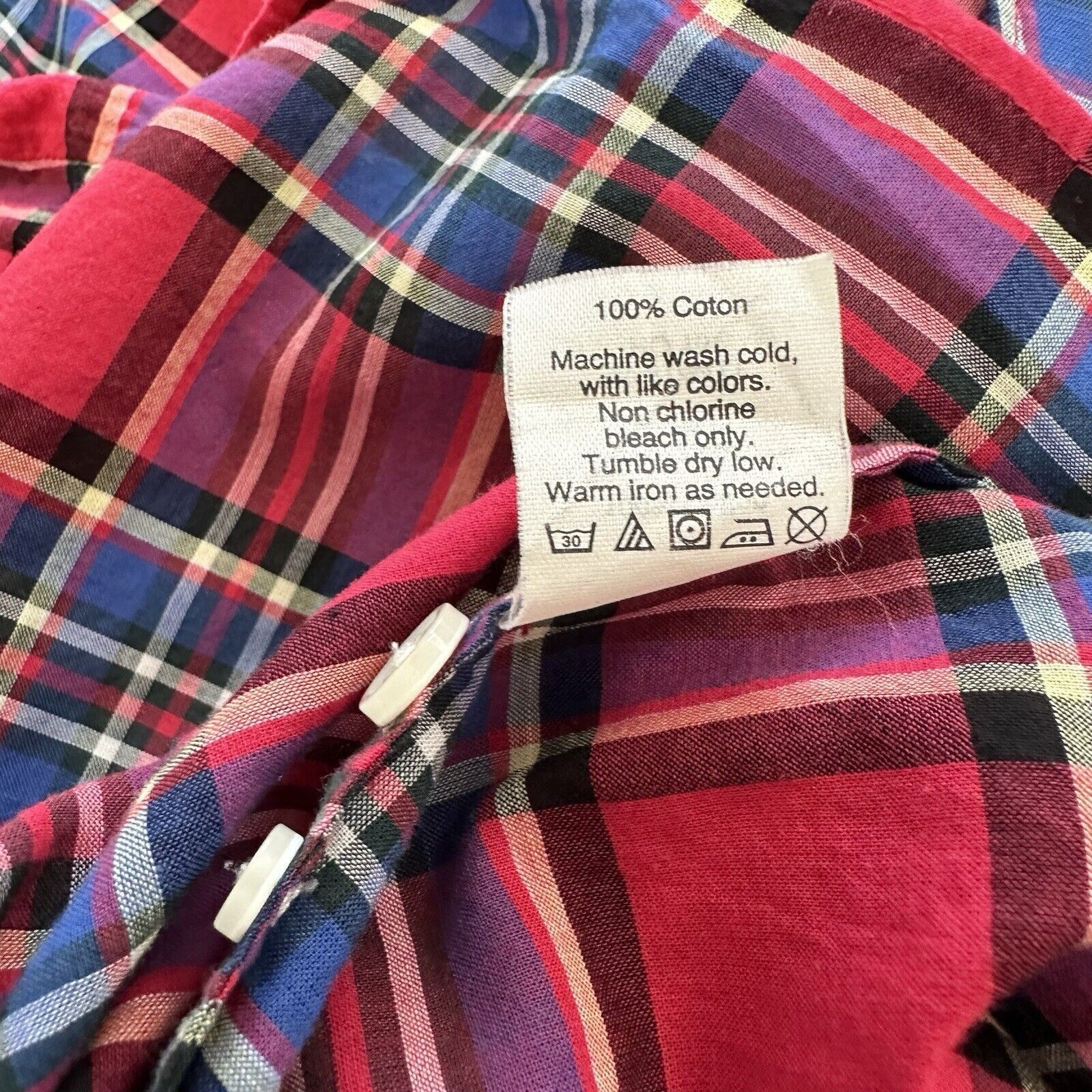 J.Crew J.Crew Women Red White Blue Plaid Shirt Cotton Size M Size M / US 6-8 / IT 42-44 - 10 Thumbnail
