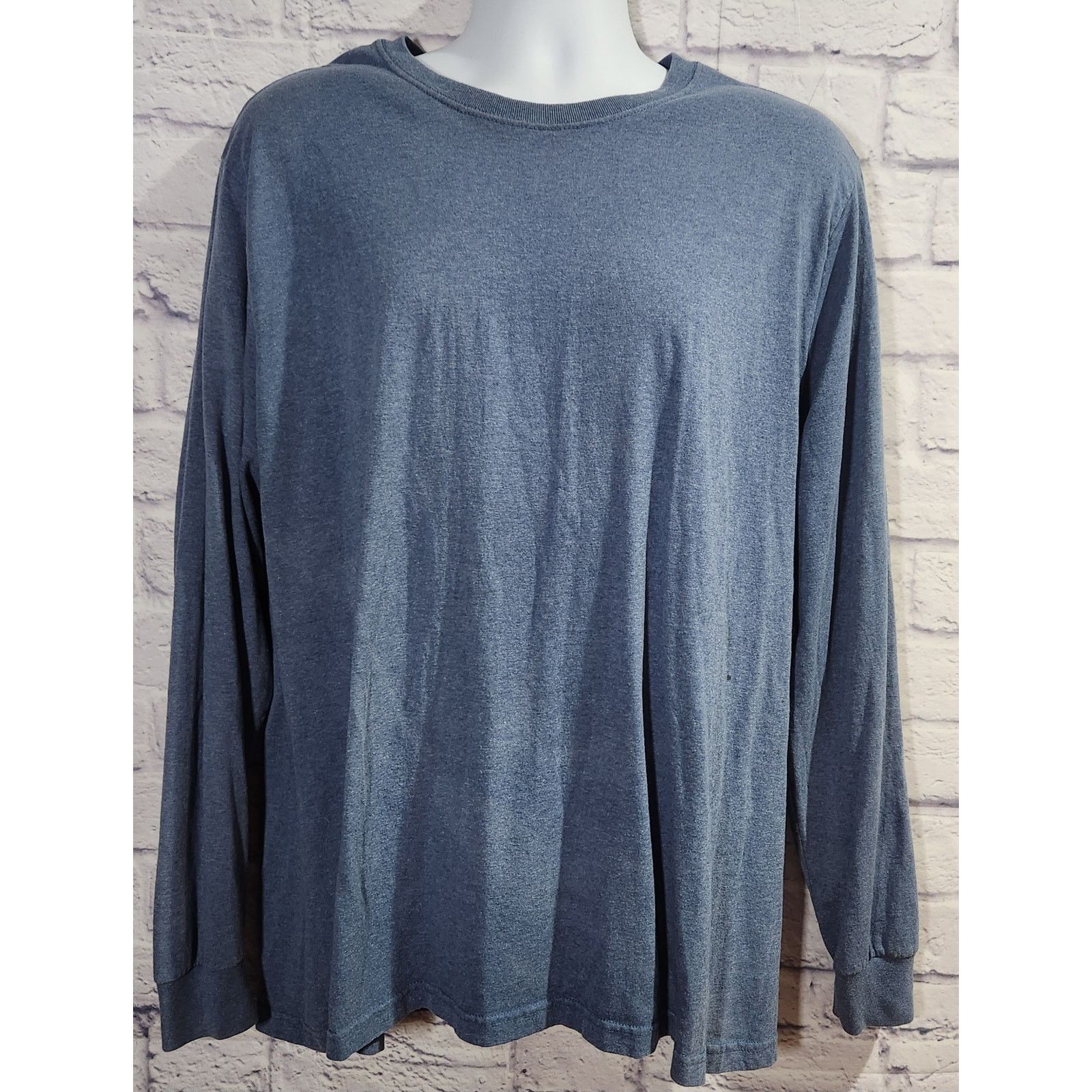 Jerzees Jerzees Blue Long Sleeve Crew Neck T Shirt XL Lightweight Size US XL / EU 56 / 4 - 1 Thumbnail