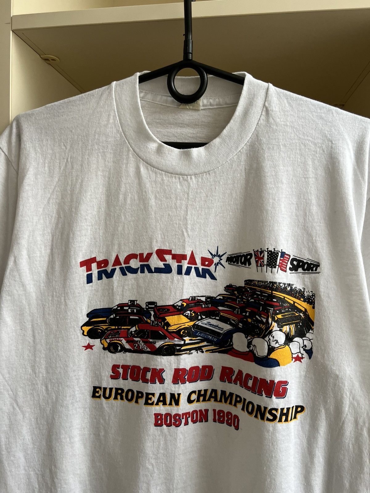 Vintage Vintage 1990 Stock Rod Racing Boston T-Shirt RARE Size US XL / EU 56 / 4 - 4 Thumbnail