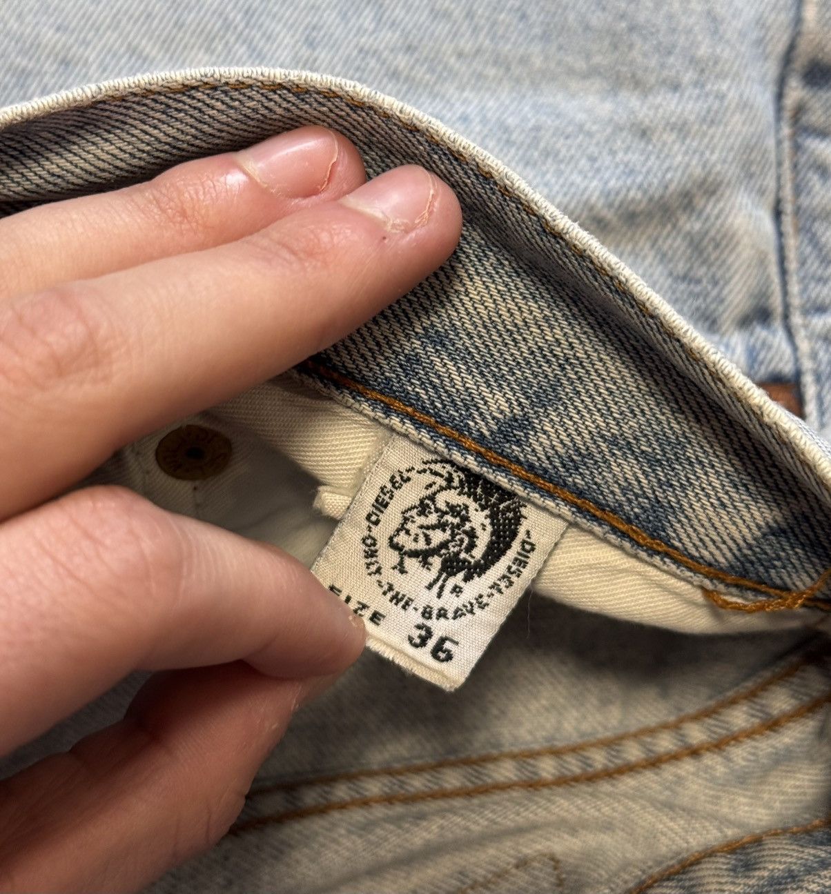 Diesel × Vintage Vintage Diesel Baggy Denim Shorts Size US 36 / EU 52 - 12 Thumbnail