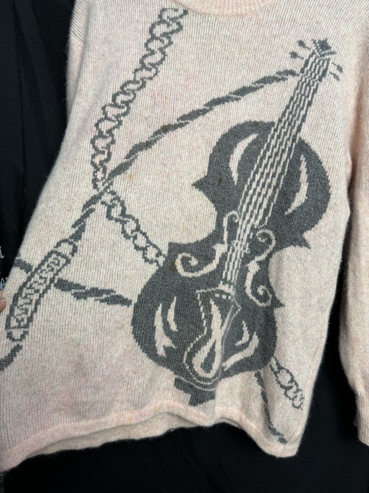 Hysteric Glamour × If Six Was Nine × Japanese Brand Excellent Guitar Chain Sweater Knit Mohair Size US M / EU 48-50 / 2 - 3 Thumbnail