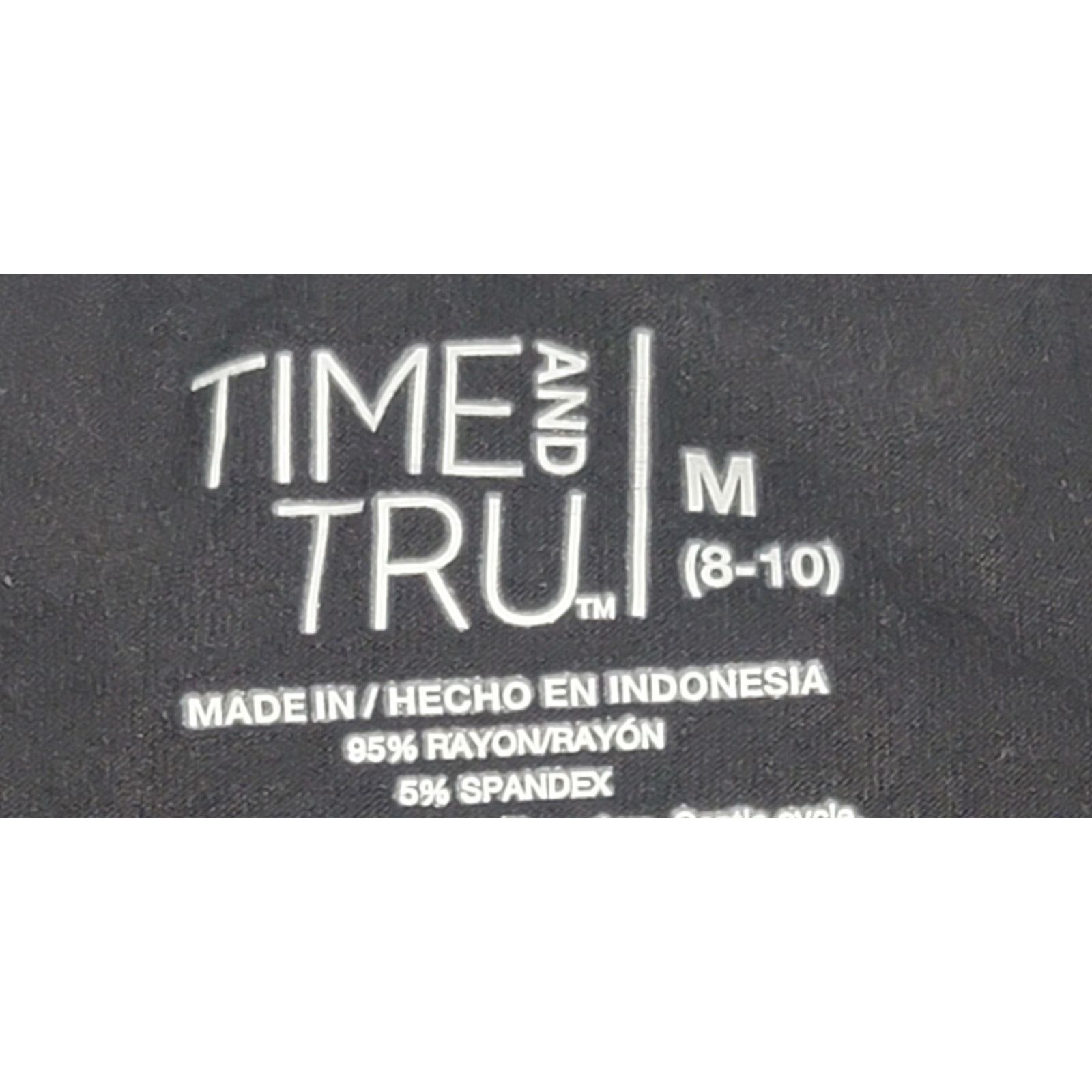 Other Time & Tru Black A Line Sleeveless Midi Dress Medium Size M / US 6-8 / IT 42-44 - 3 Thumbnail