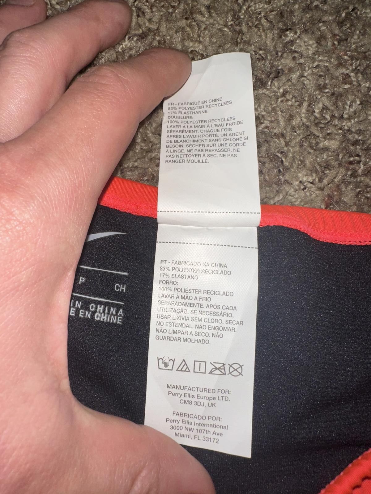 Nike Women's Nike Essential Cheeky Orange/Red Swim Bottom Size ONE SIZE - 2 Thumbnail