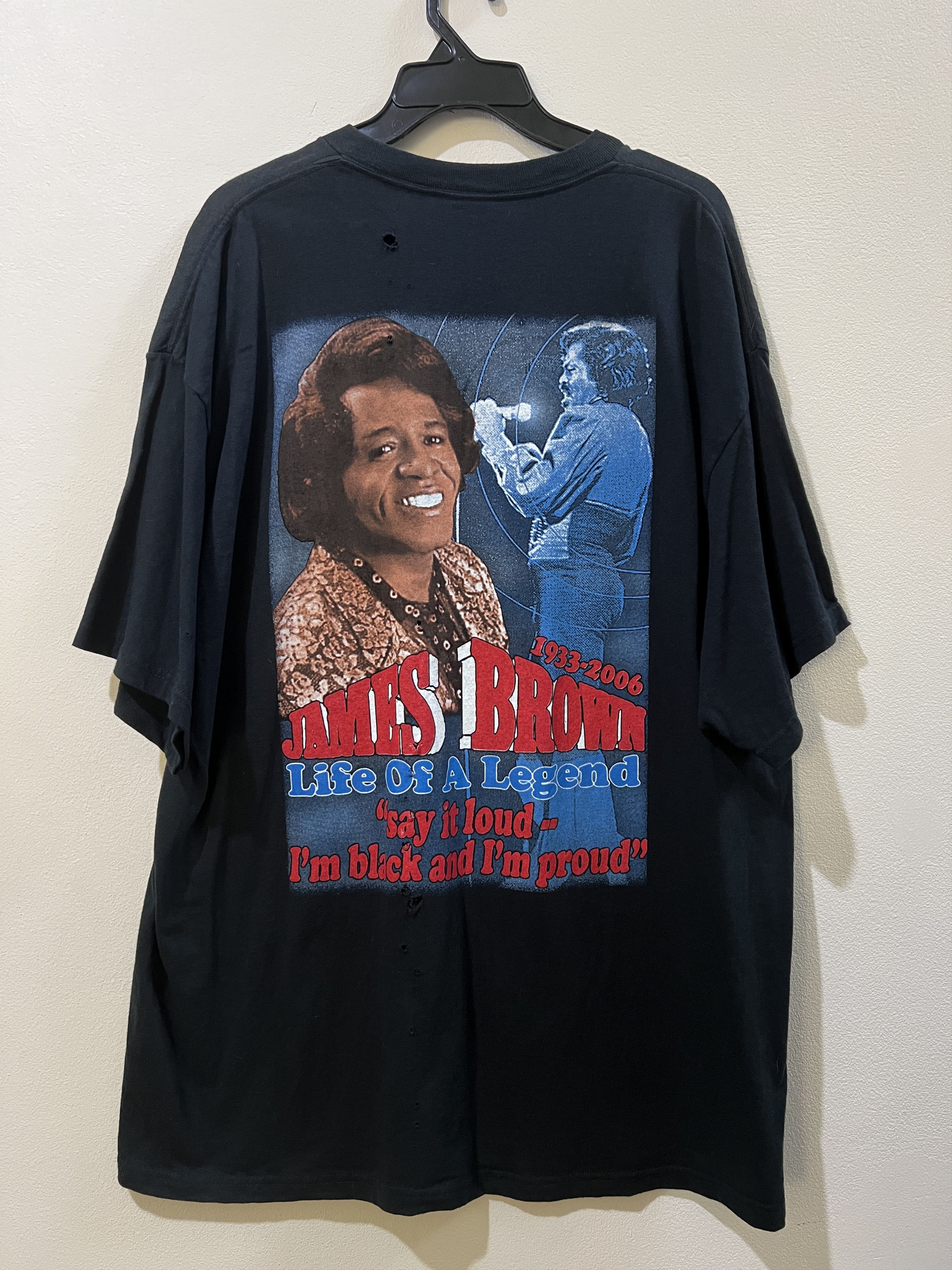 Band Tees × Rap Tees × Vintage Vintage Y2K James Brown The Godfather of Soul Promo Tee 2XL Size US XXL / EU 58 / 5 - 2 Thumbnail