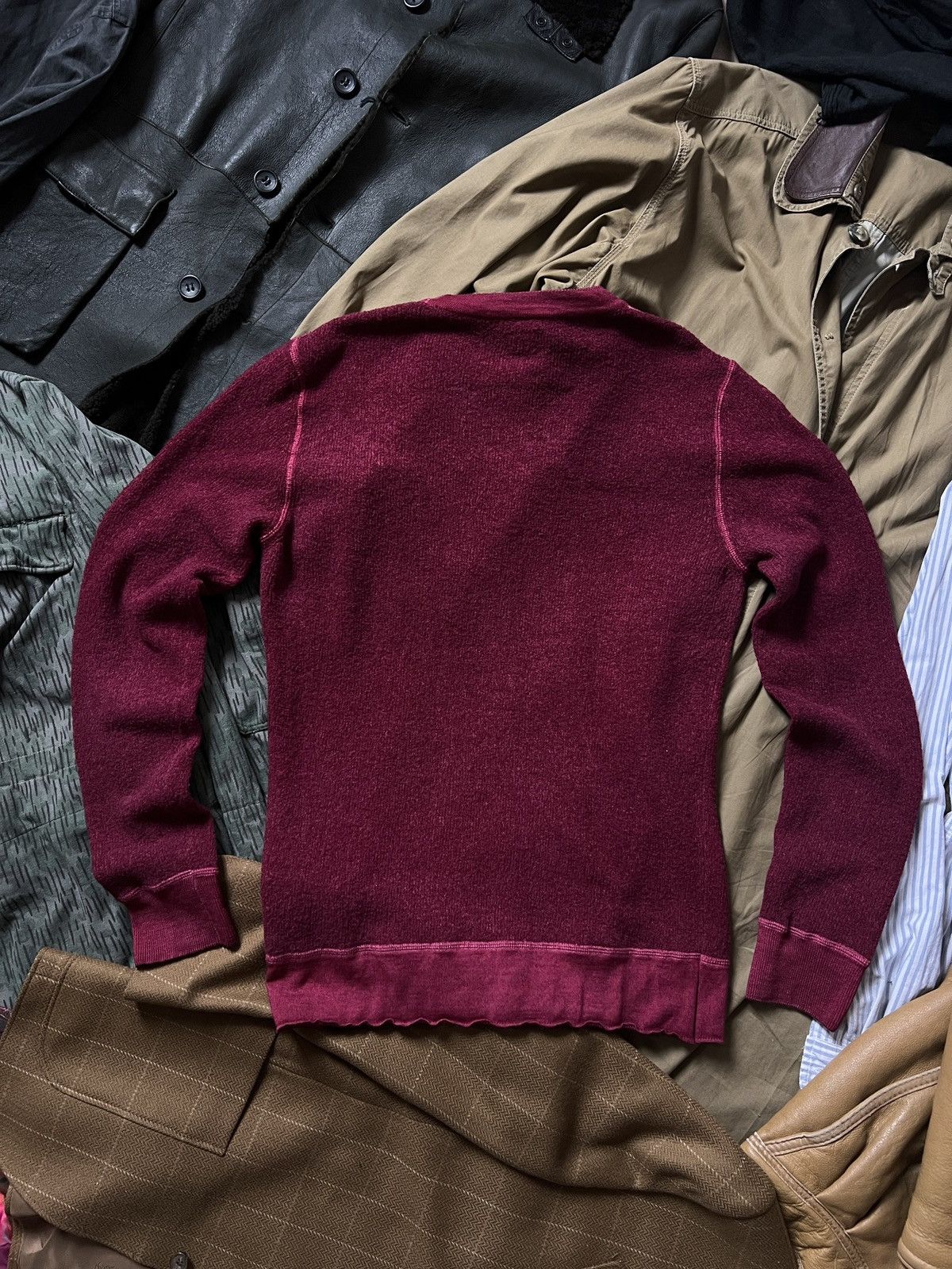C.P. Company C.P. Company Wool Linen Sweater Burgundy L-XL Size US L / EU 52-54 / 3 - 3 Thumbnail