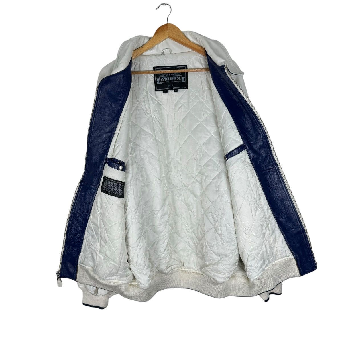 Avirex 🌟AVIREX ROAD DOGZ VARSITY LEATHER JACKET Size US XXL / EU 58 / 5 - 13 Thumbnail
