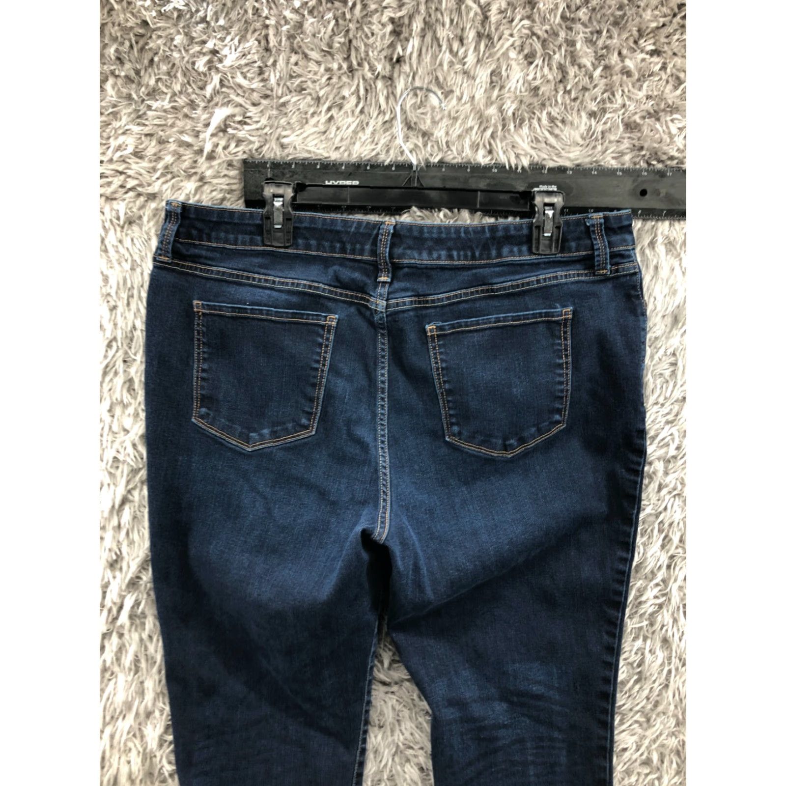 Vintage St. John's Bay Jeans Skinny Plus Size 18 Womens Dark Wash Blue Denim 28in Inseam Size 40" / US 18 - 6 Thumbnail
