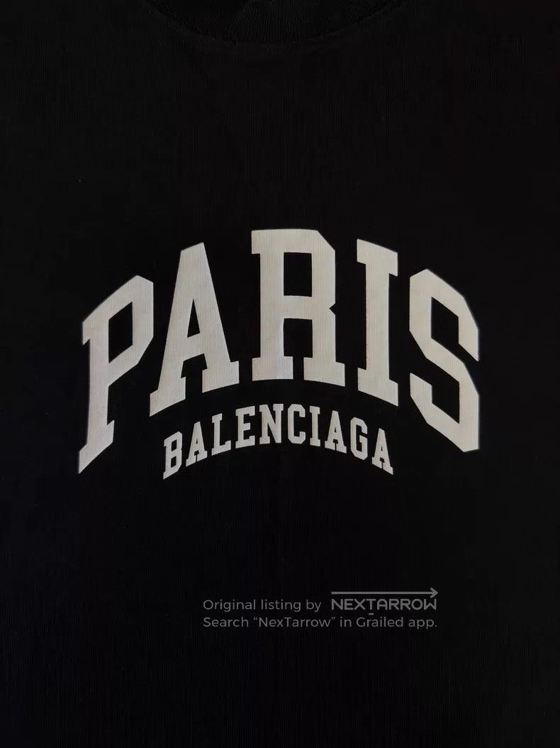 Balenciaga Balenciaga Letter Logo Print Crewneck T-Shirt Women's Blac Size XS / US 0-2 / IT 36-38 - 5 Thumbnail