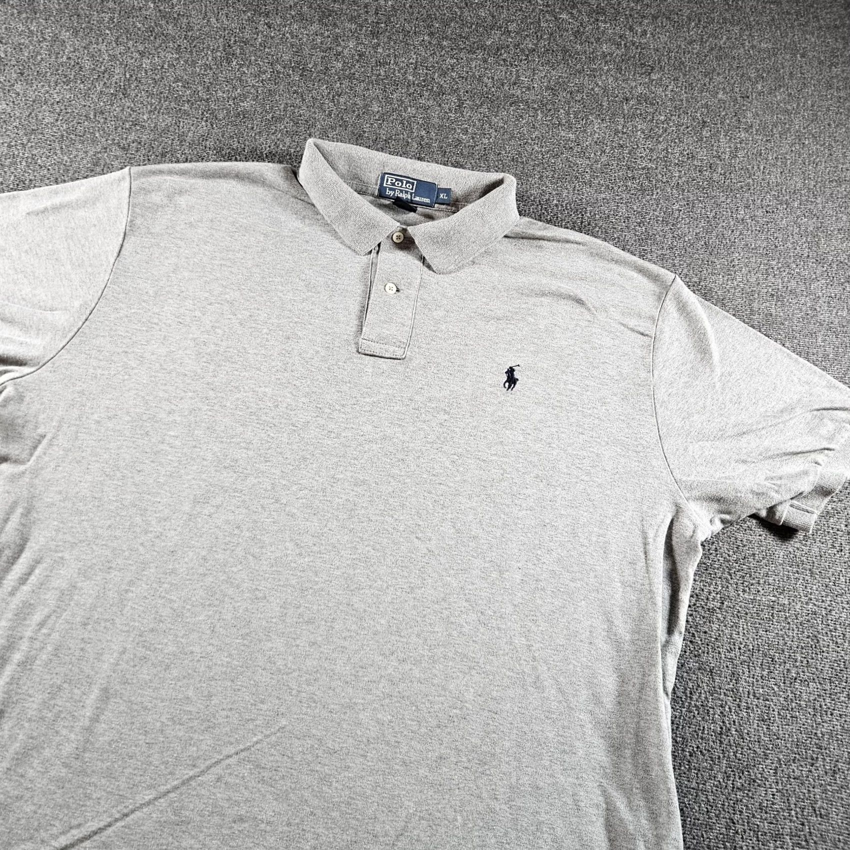 Polo Ralph Lauren Polo by Ralph Lauren Polo Shirt Mens XL Gray Cotton Knit Short Sleeve Casual Size US XL / EU 56 / 4 - 3 Thumbnail