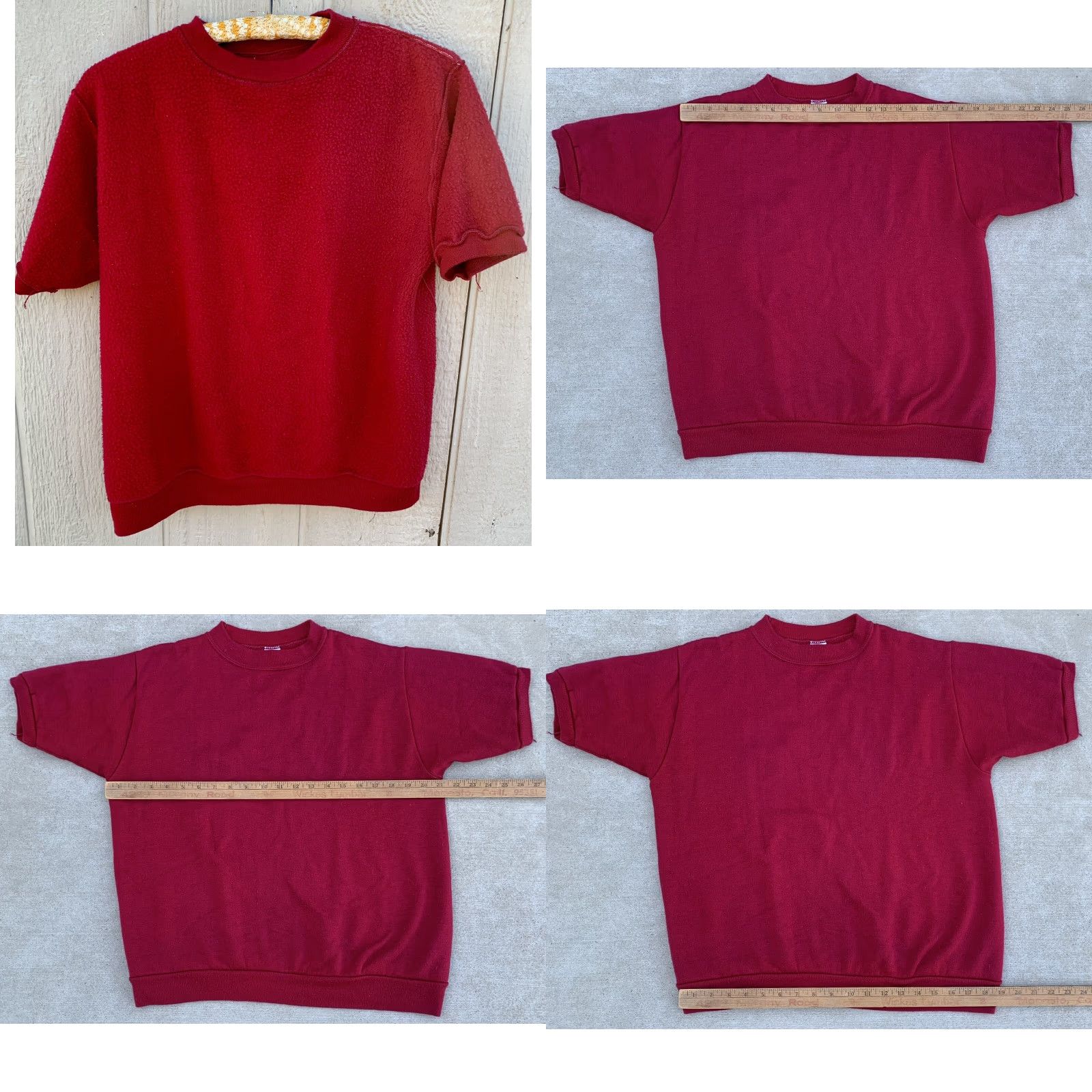 Vintage VINTAGE Towncraft Sweatshirt Short Sleeve Red L 42 44 Acrylic Fiber Pullover Men Vintage USA College Retro 50s 60s Size US L / EU 52-54 / 3 - 10 Thumbnail