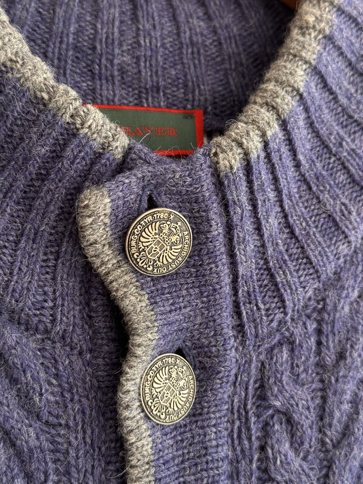 Other Vintage Reitmayer Zopf Jacquard Austrian Button Cardigan Size US L / EU 52-54 / 3 - 4 Thumbnail