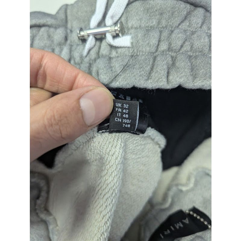 Amiri o1rshd1 Aged Puff Logo Sweatpants in Grey Size US 32 / EU 48 - 21 Thumbnail