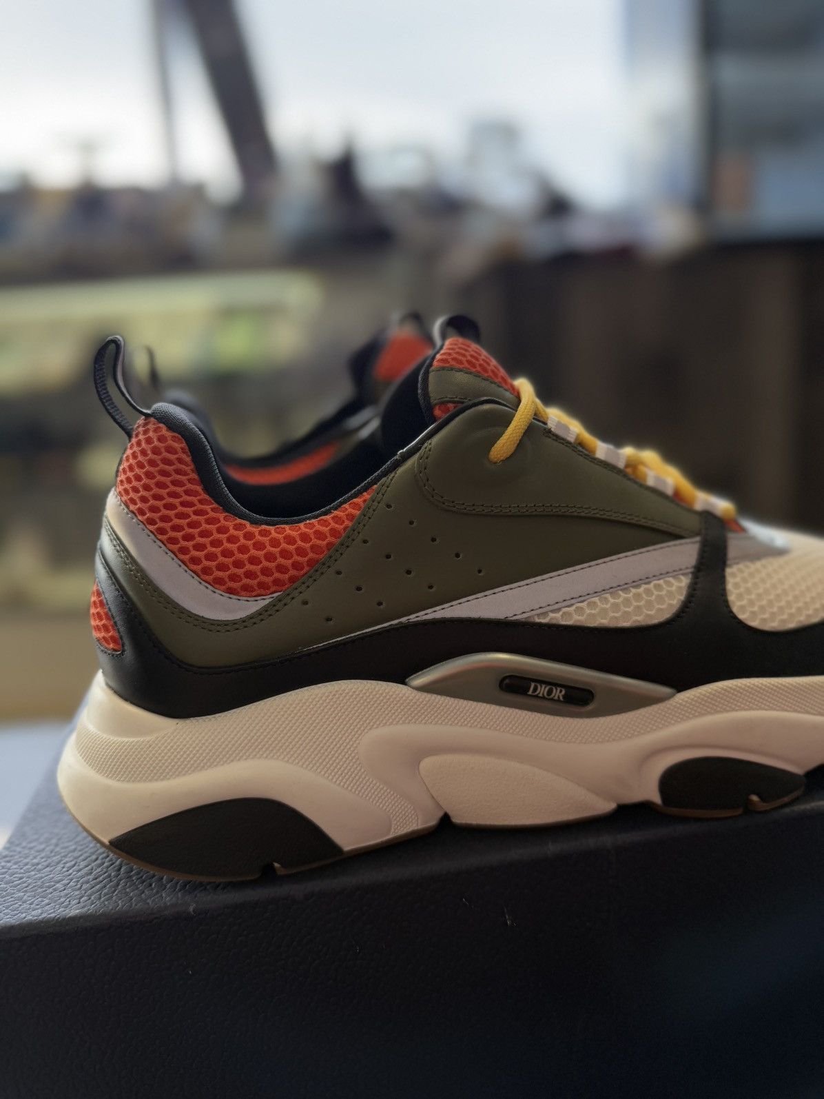 Dior Dior B22 & Peter Doig Green Orange Sneakers 13US/46EU Size US 13 / EU 46 - 4 Thumbnail