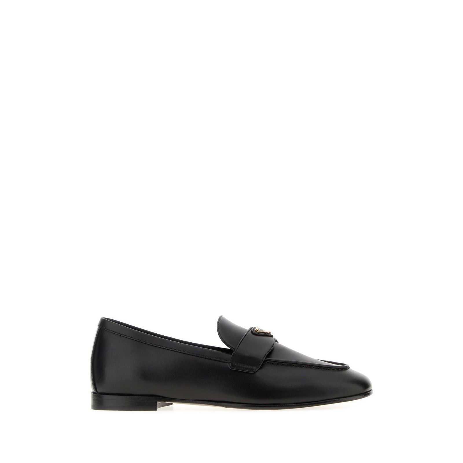 Prada PRADA Triangle Black Leather Loafers New And Authentic (Wome Size US 11 / IT 41 - 5 Thumbnail