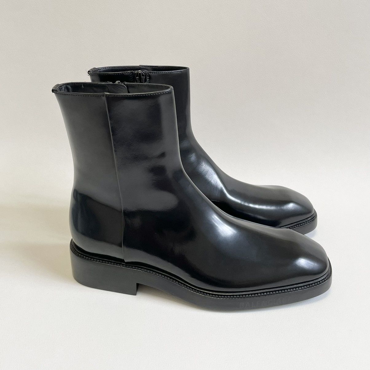 Balenciaga Black Leather ‘LED Curve’ Light Up Boots Size US 9 / EU 42 - 12 Thumbnail