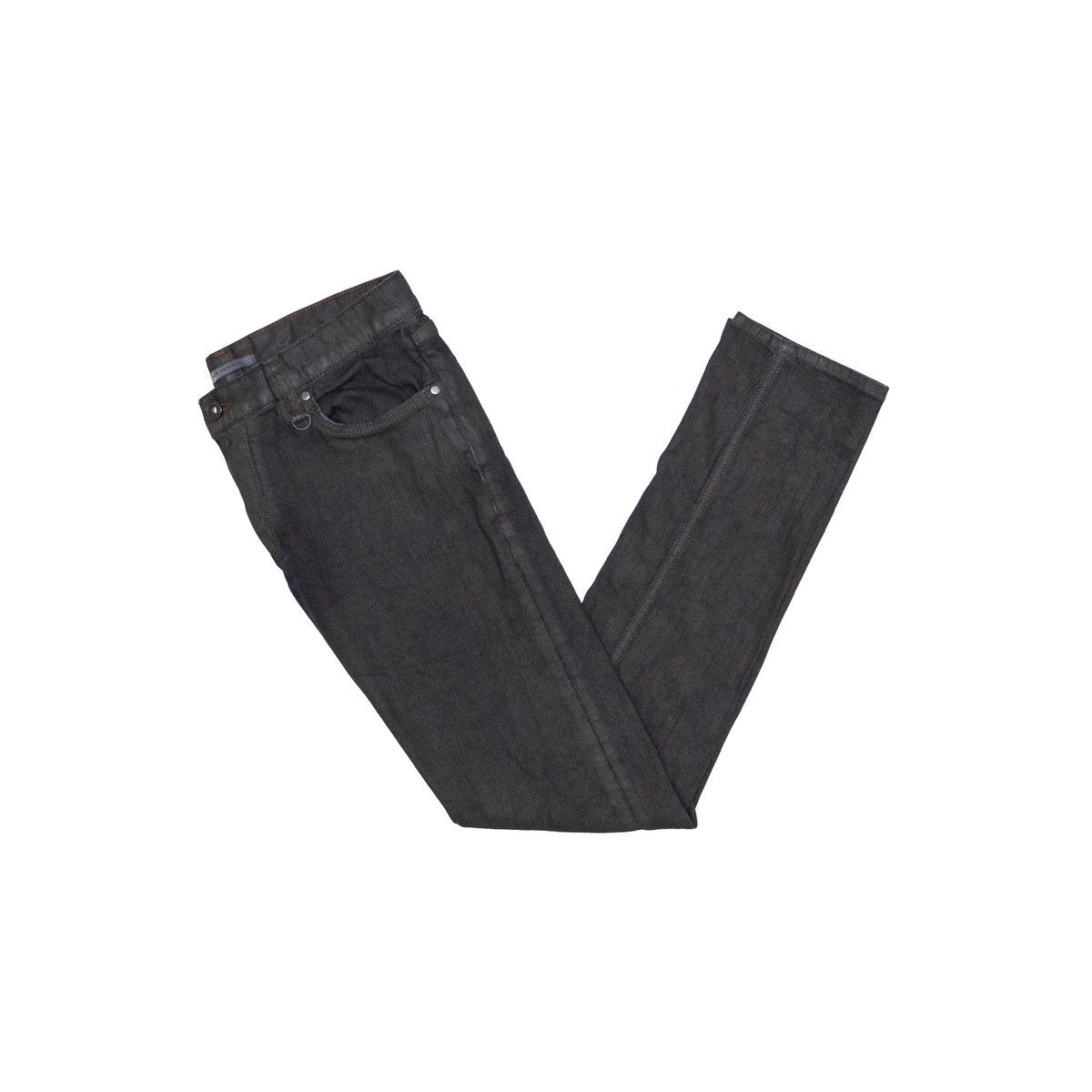 John Varvatos John Varvatos Woodward Jeans 31R Grey Skull Rivet Button Fly Size US 31 - 1 Thumbnail