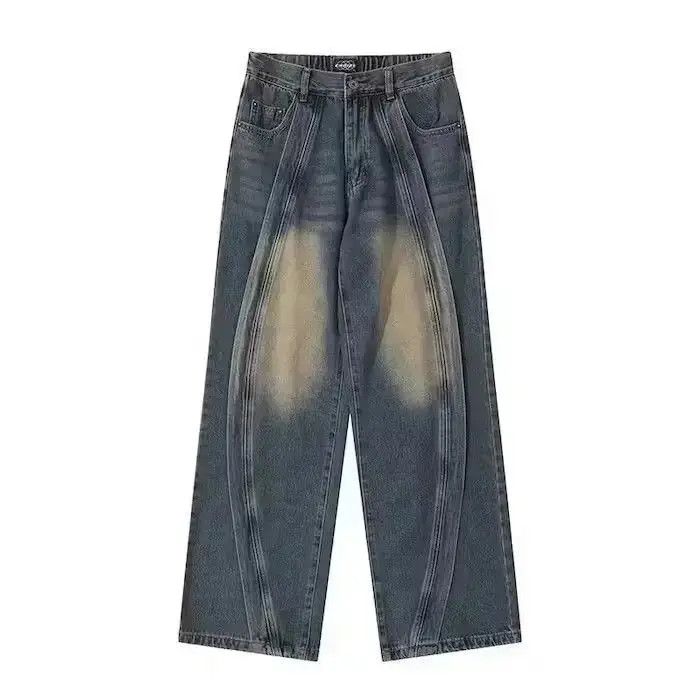 Japanese Brand Embroidery Washed Stack Denim Jeans Size US 32 / EU 48 - 5 Thumbnail