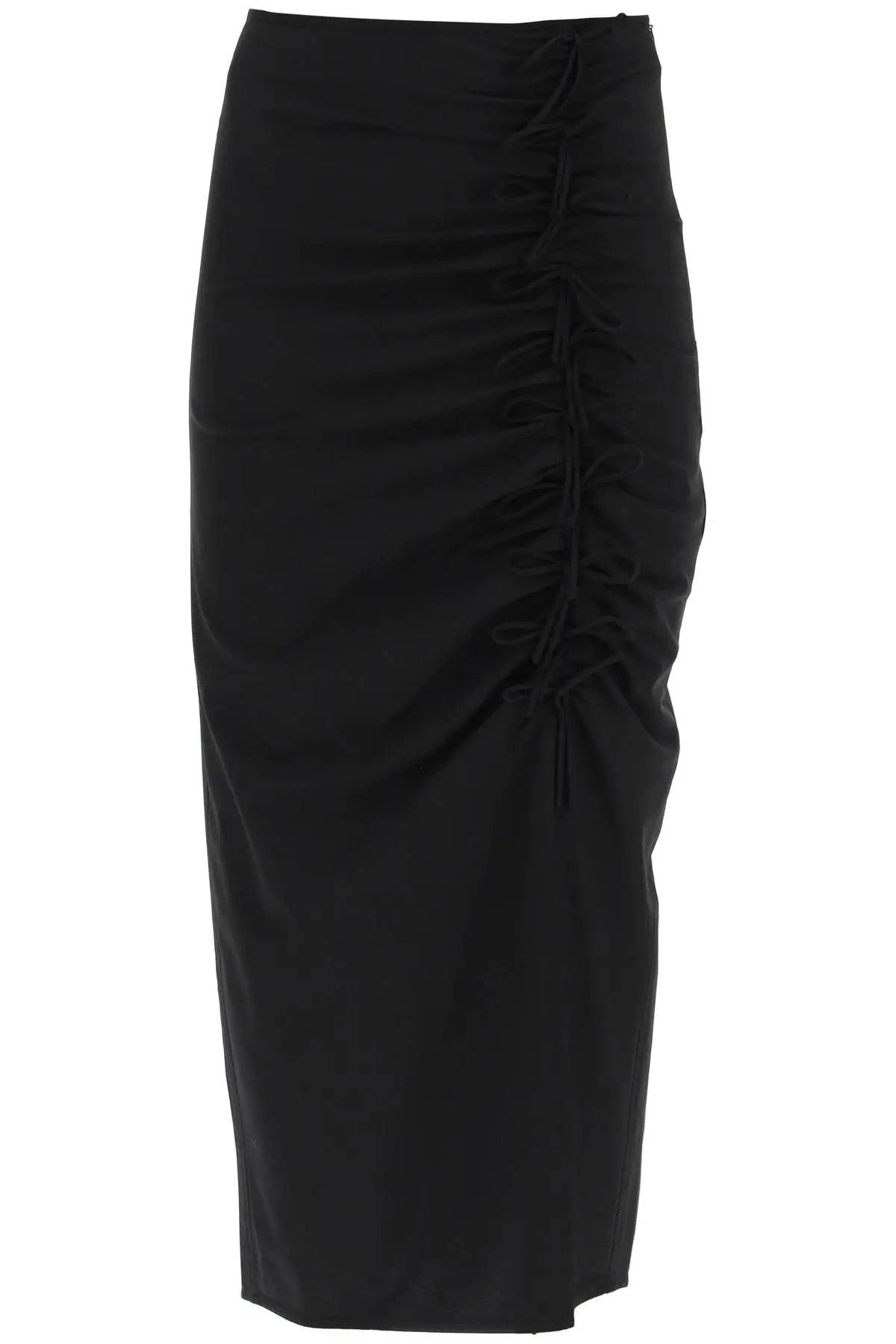 image of Ganni O1S22I1N1223 Midi Skirt In Black, Women's (Size 26)