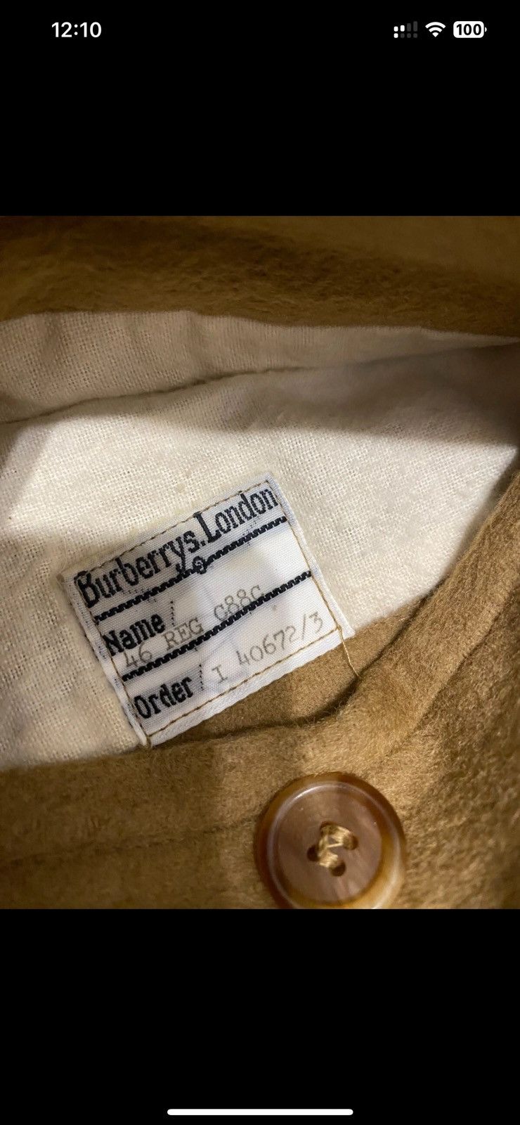 Burberry Burberrys Vintage Wool Coat Camel Size L Size US L / EU 52-54 / 3 - 12 Thumbnail