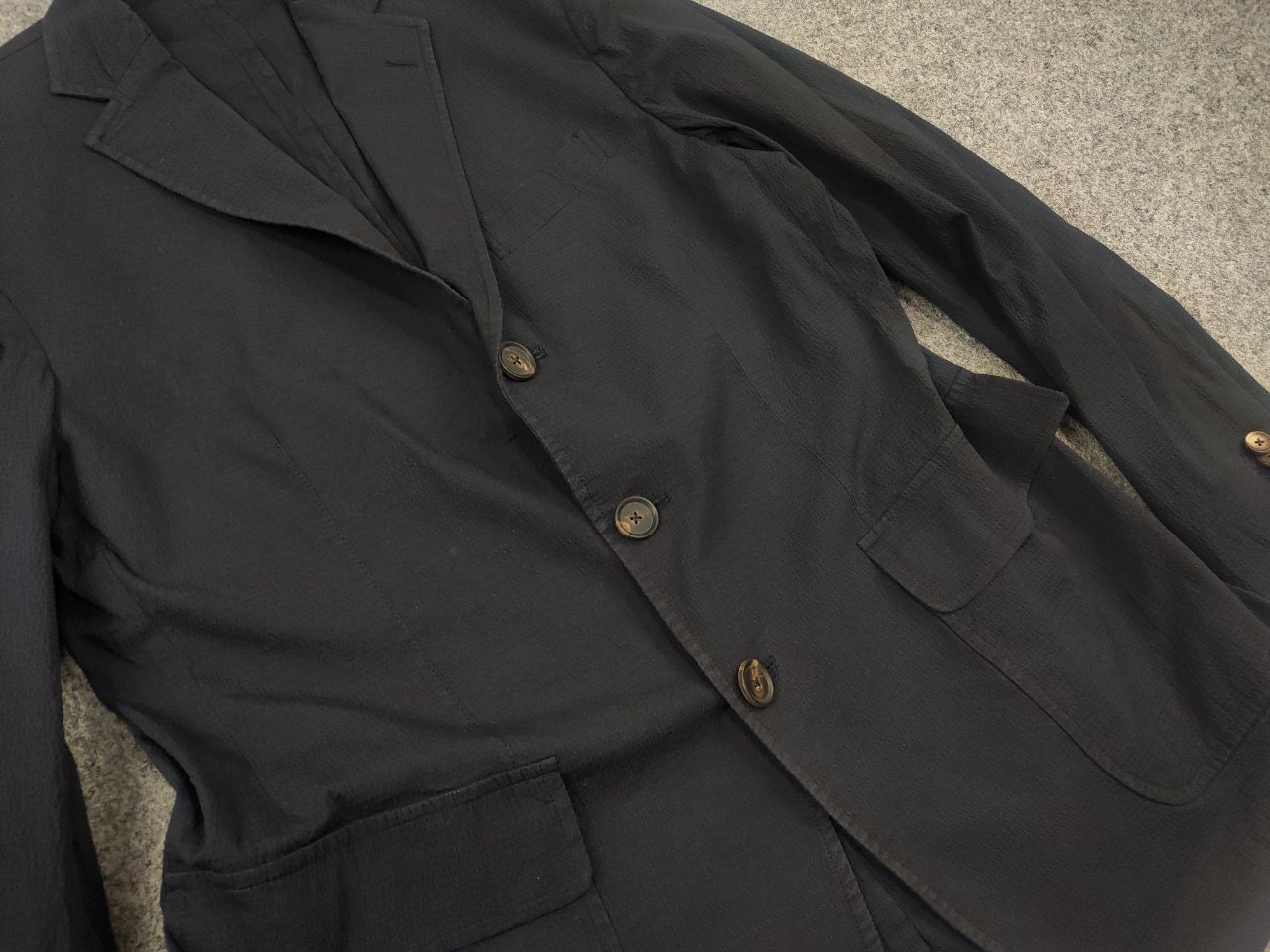 Doppiaa Doppiaa Italy Design navy color AAbibo Suit Blazer Pants Size 50R - 7 Thumbnail
