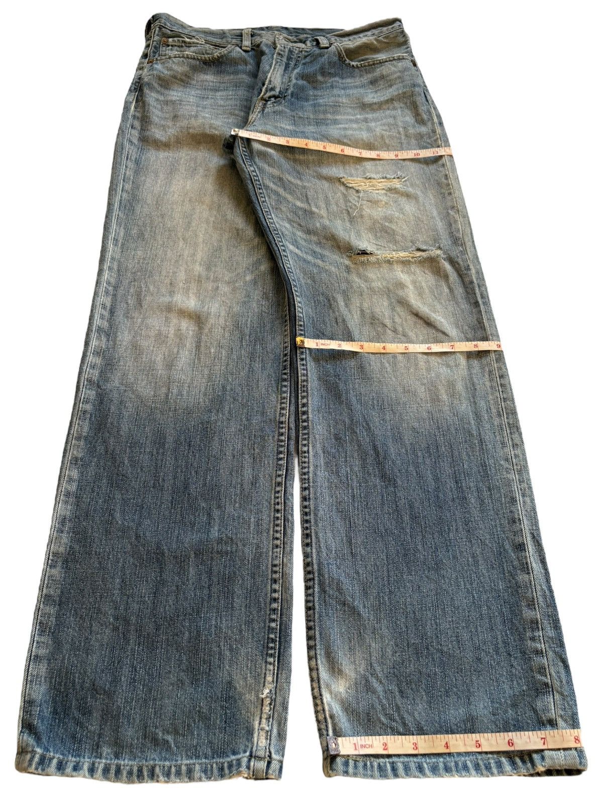 Levi's Vintage 90s Levis 502 Mud Wash Ripped Loose Baggy Jeans Size US 30 / EU 46 - 14 Thumbnail