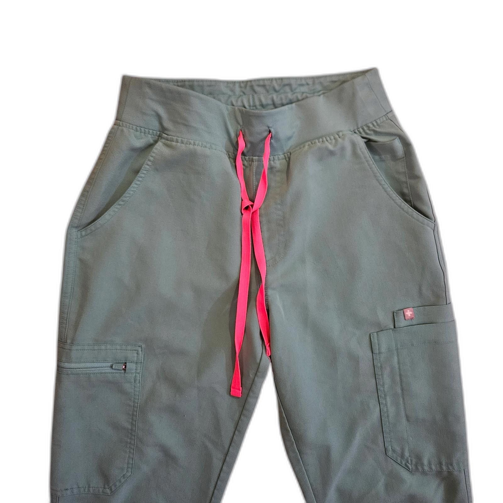 Designer FIGS Women’s Small Teal Scrub Pants Size 28" / US 6 / IT 42 - 2 Thumbnail
