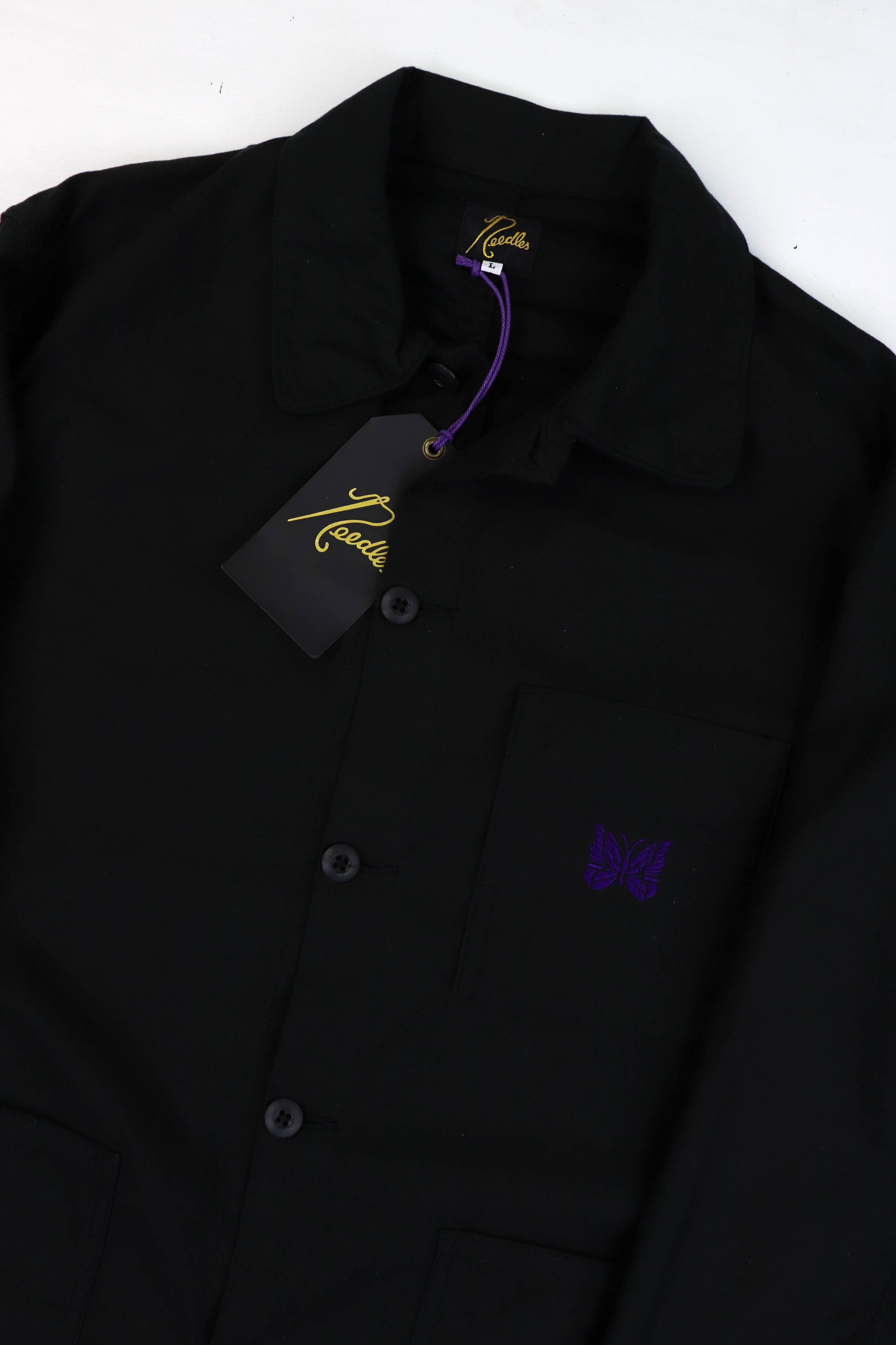 Needles NWT Needles Made in Japan Black Chore Coat Jacket Size US L / EU 52-54 / 3 - 6 Thumbnail