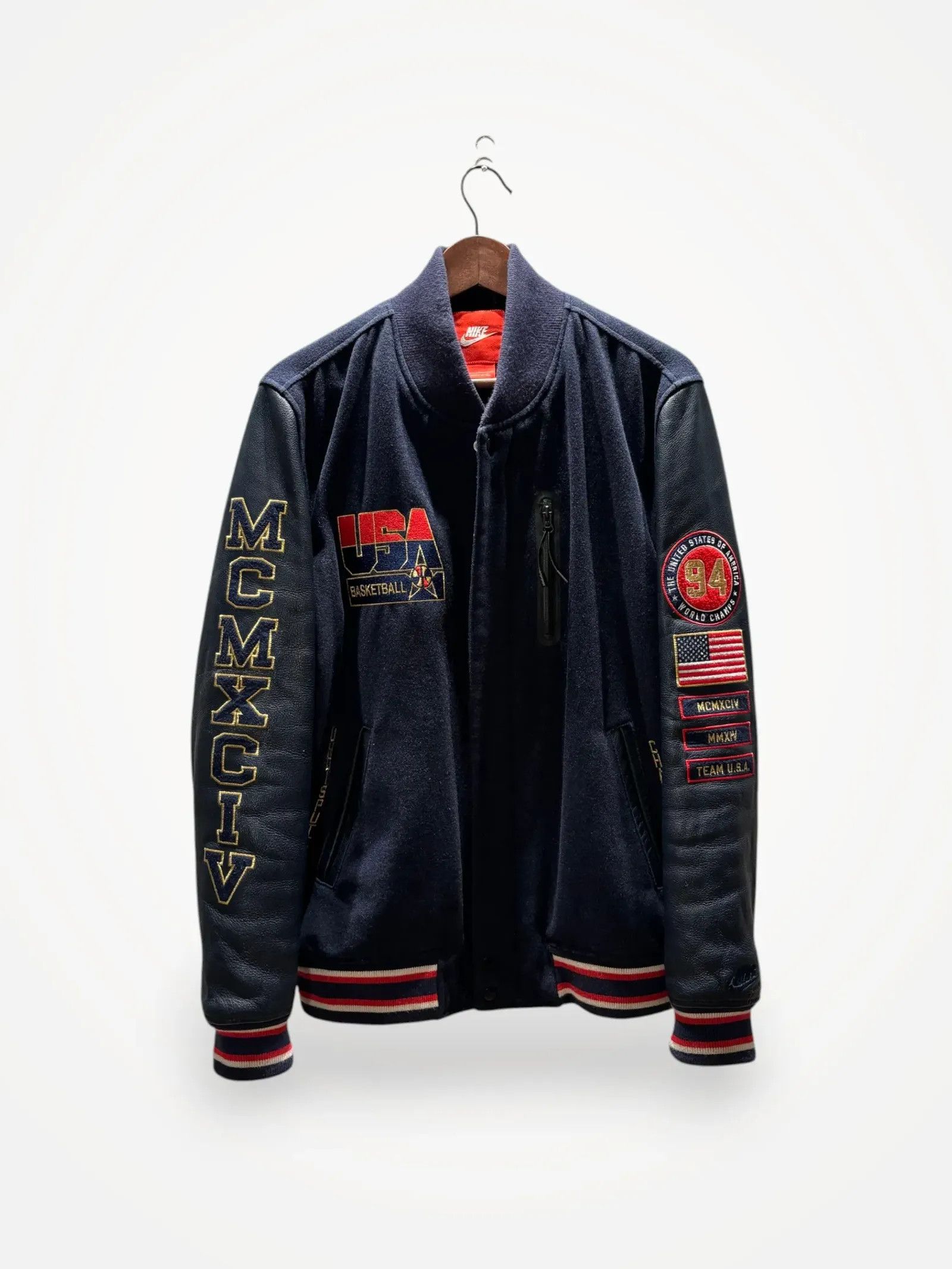 Nike Nike USA 94' DREAMTEAM OLYMPIC NIKE VARSITY JACKET! Jacket Size US L / EU 52-54 / 3 - 1 Thumbnail