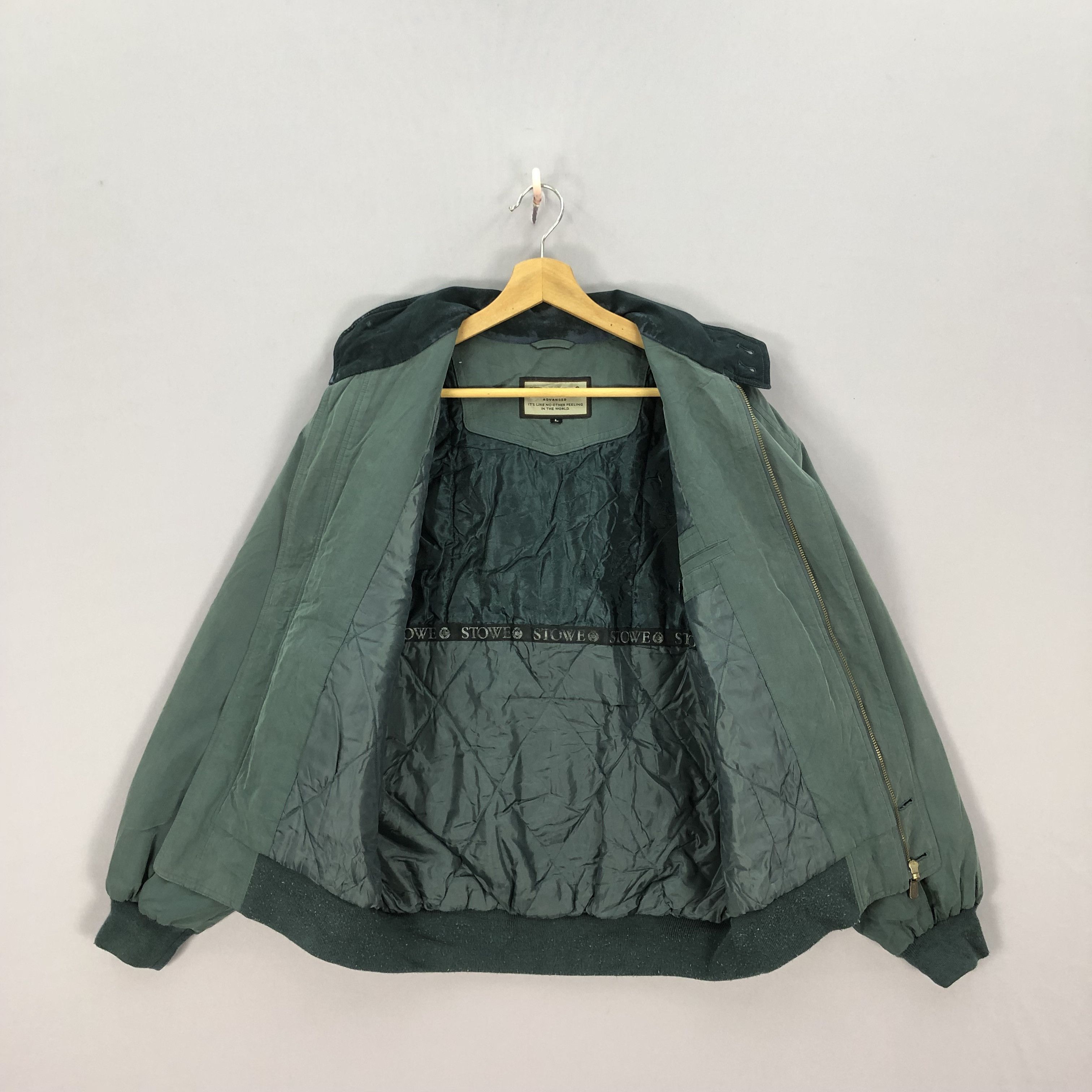 Japanese Brand × Vintage Vintage 90s Stowe Varsity Bomber Zipper Jackets Size US L / EU 52-54 / 3 - 7 Thumbnail