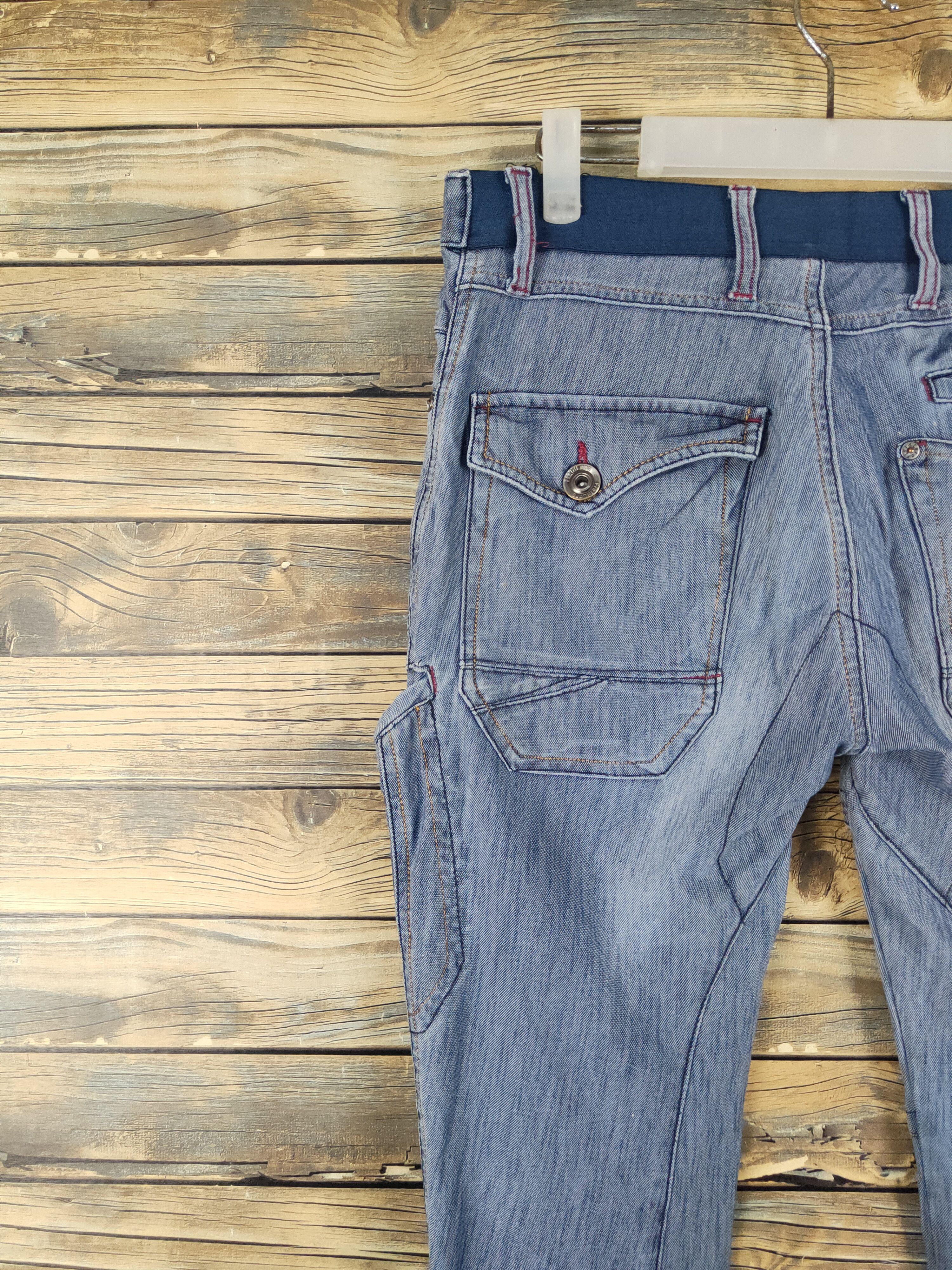 Japanese Brand FieldCore Blue Distressed Ripped Soft Jeans #W2087 Size US 30 / EU 46 - 8 Thumbnail