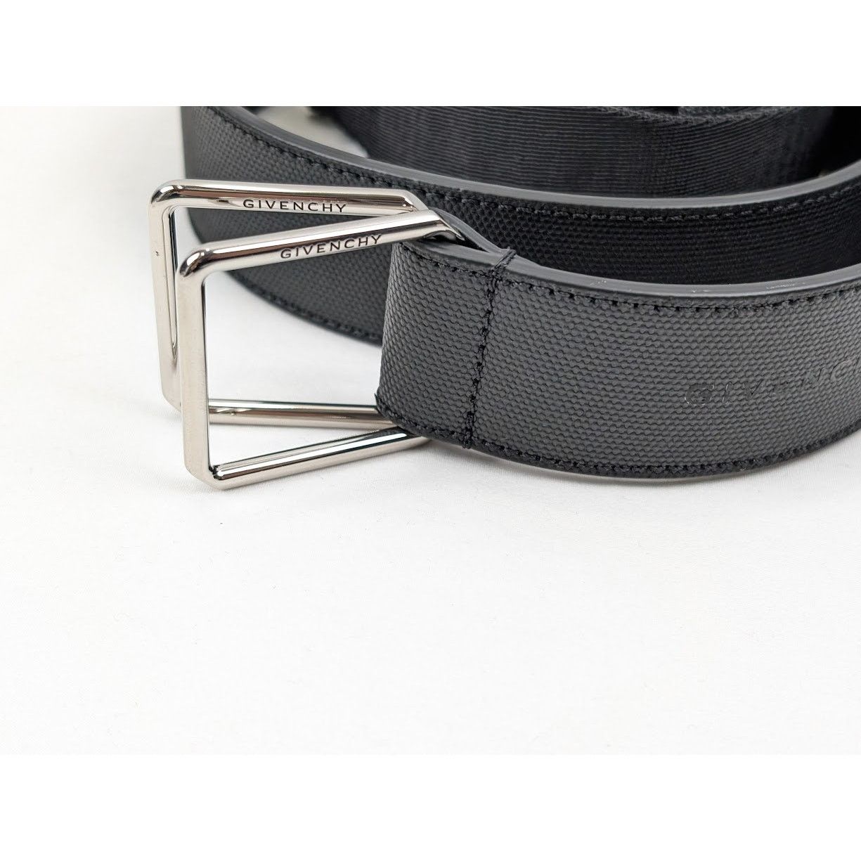 Givenchy o1rshd1 Size: 95 / Double Ring Belt in Black Size 36 - 7 Thumbnail