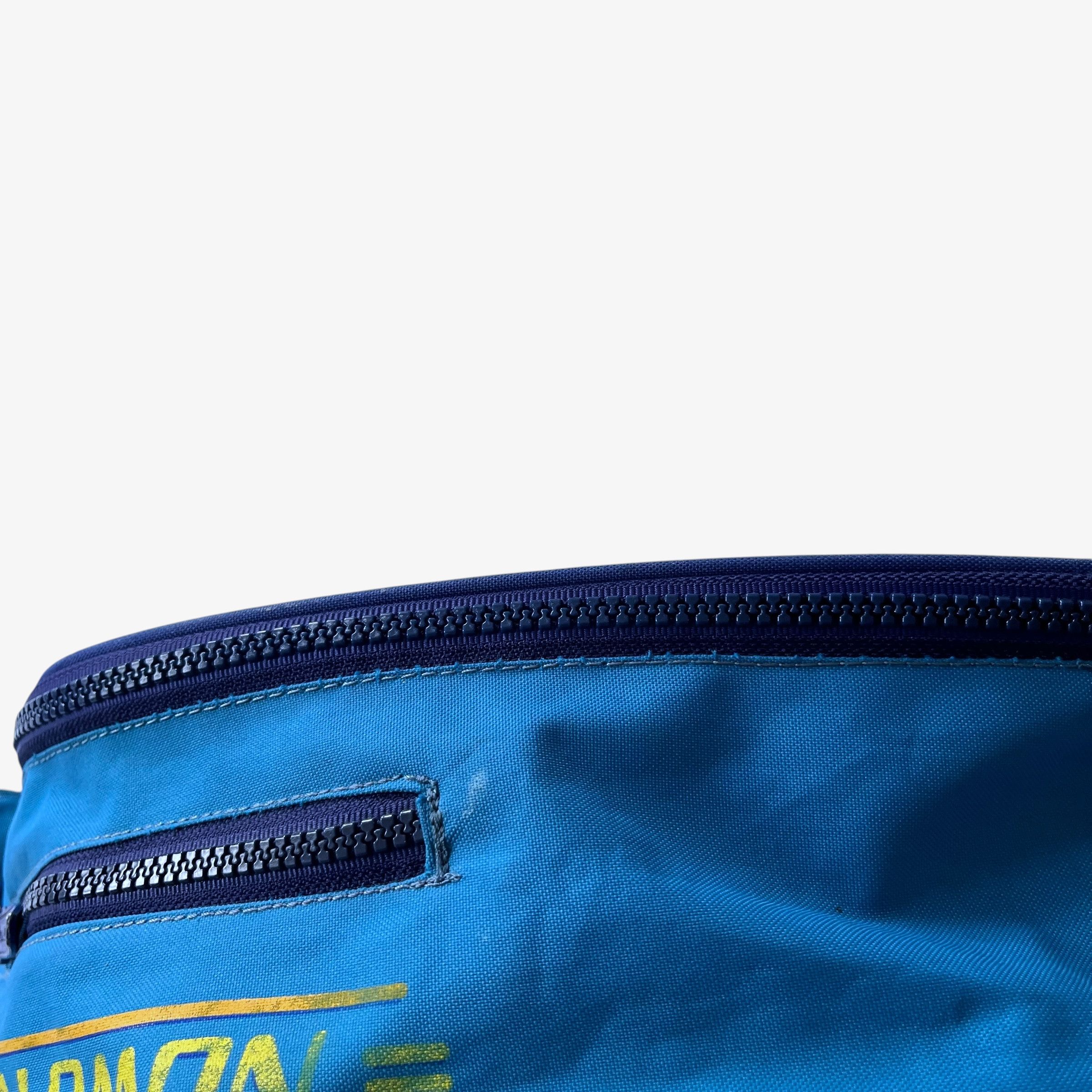 Salomon Vintage 80s Salomon Extra Large Blue Bum Bag Size ONE SIZE - 9 Thumbnail