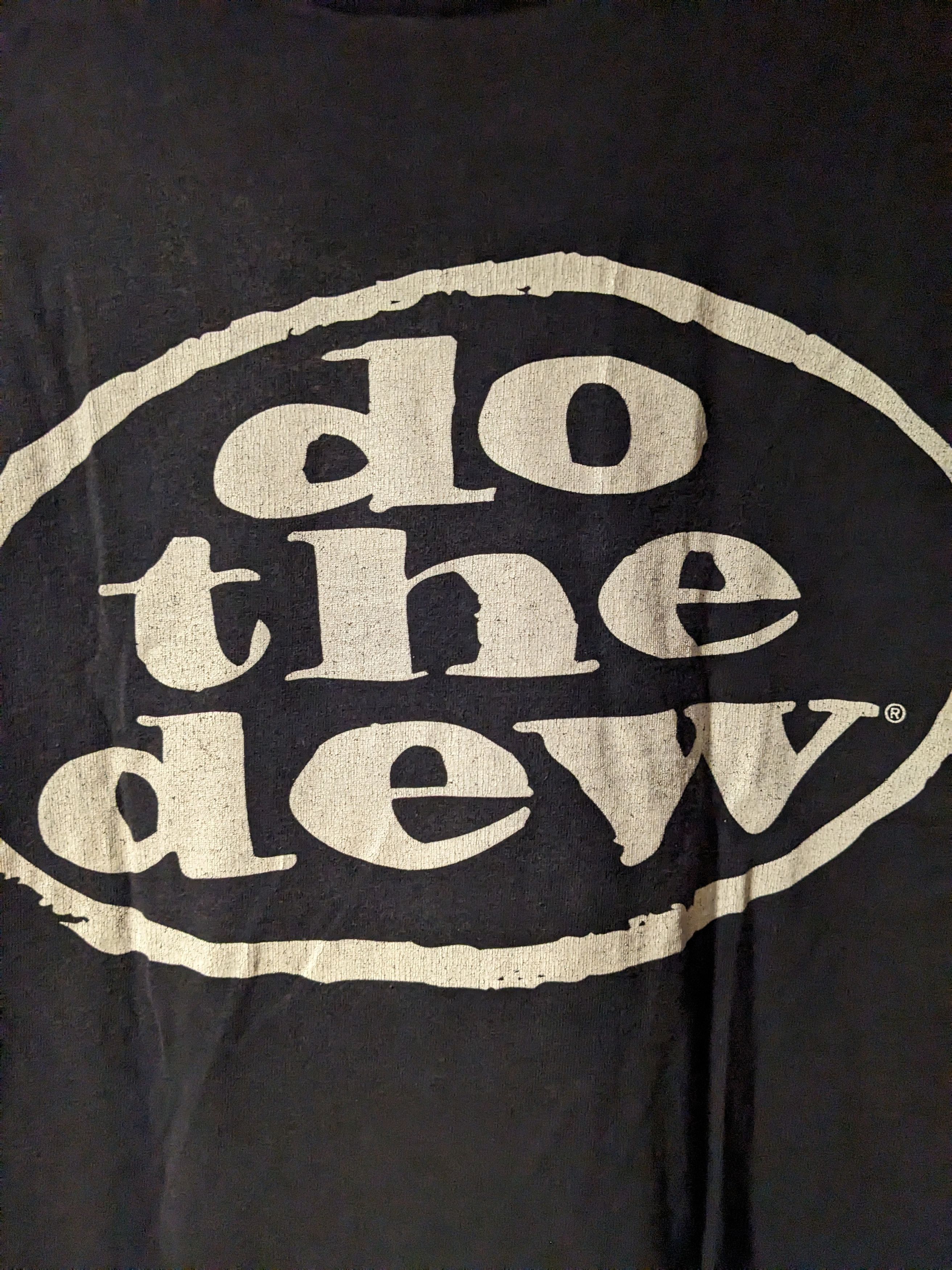 Pepsi × Vintage Vintage 90s Mountain Dew Do the Dew Black X-Large T-Shirt Size US XL / EU 56 / 4 - 2 Thumbnail